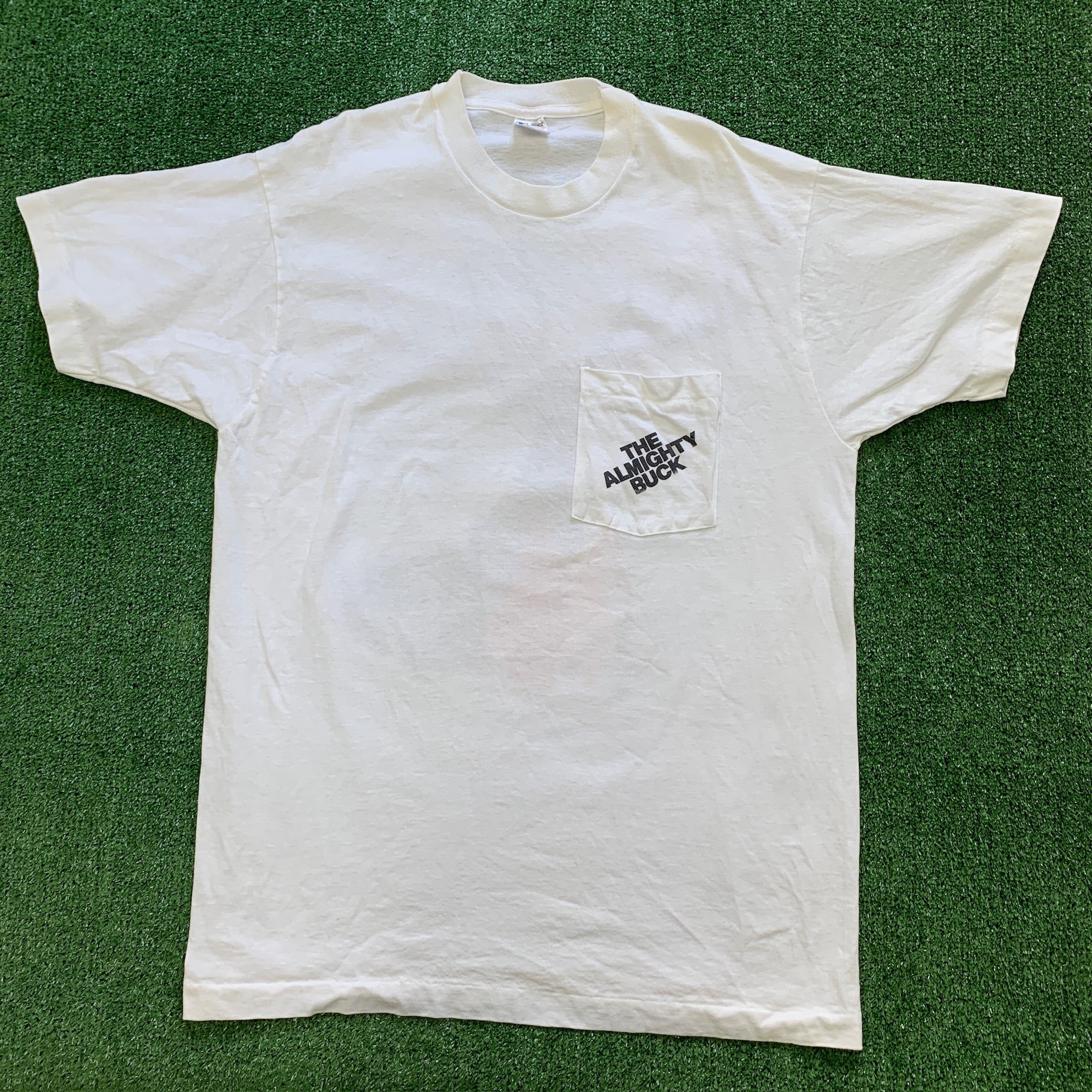 Vintage T Shirt Mens XL White Single Stitch Graphic Print 90s Deer (E)