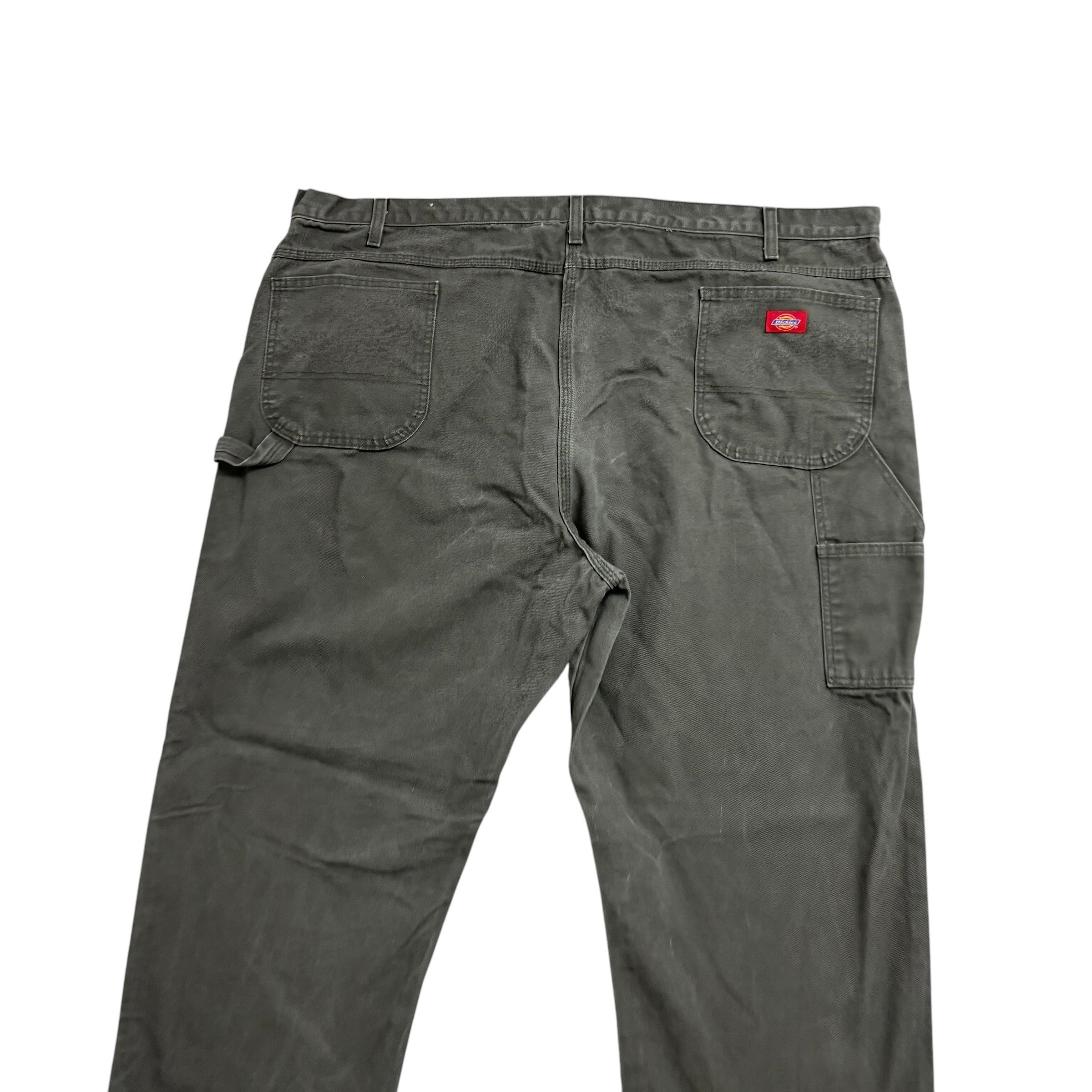 Dickies Carpenter Pants W50 L30 Mens Green Relaxed Straight Fit Vintage Trousers