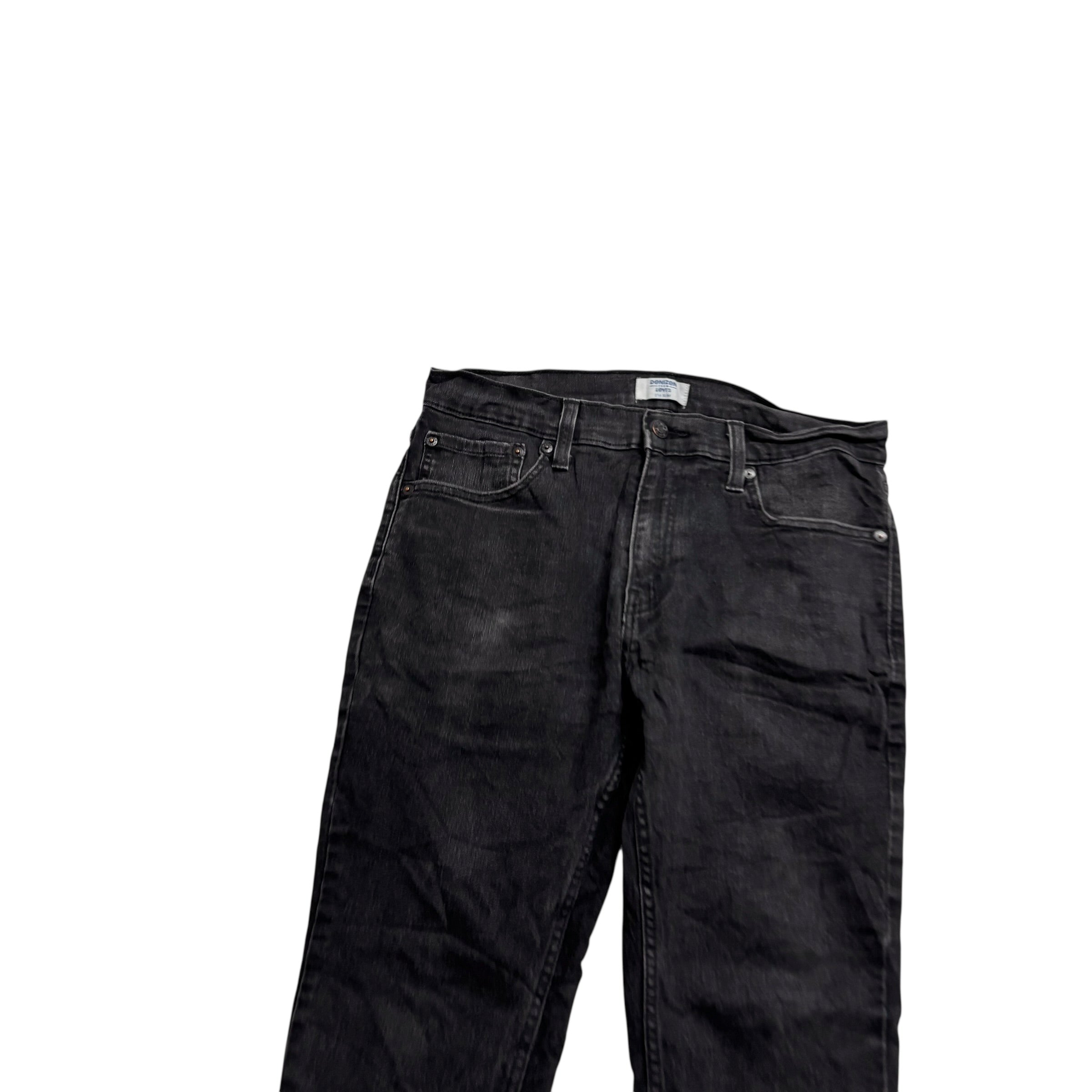 Levis Denizen Jeans W33 L32 Mens Black Slim Fit Stretch