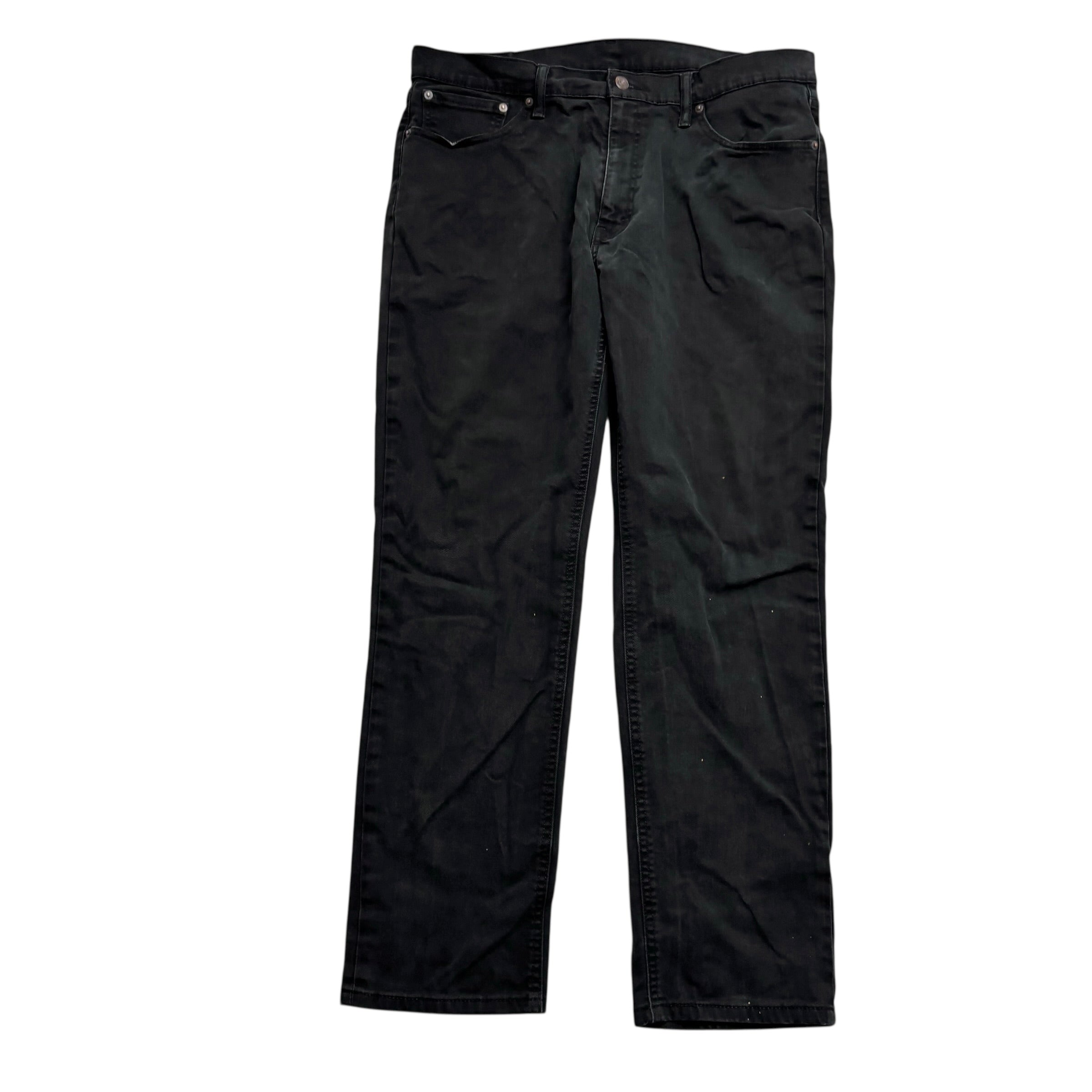 Levis 541 Jeans W36 L32 Mens Black Athletic Tapered Fit Stretch Denim (F)