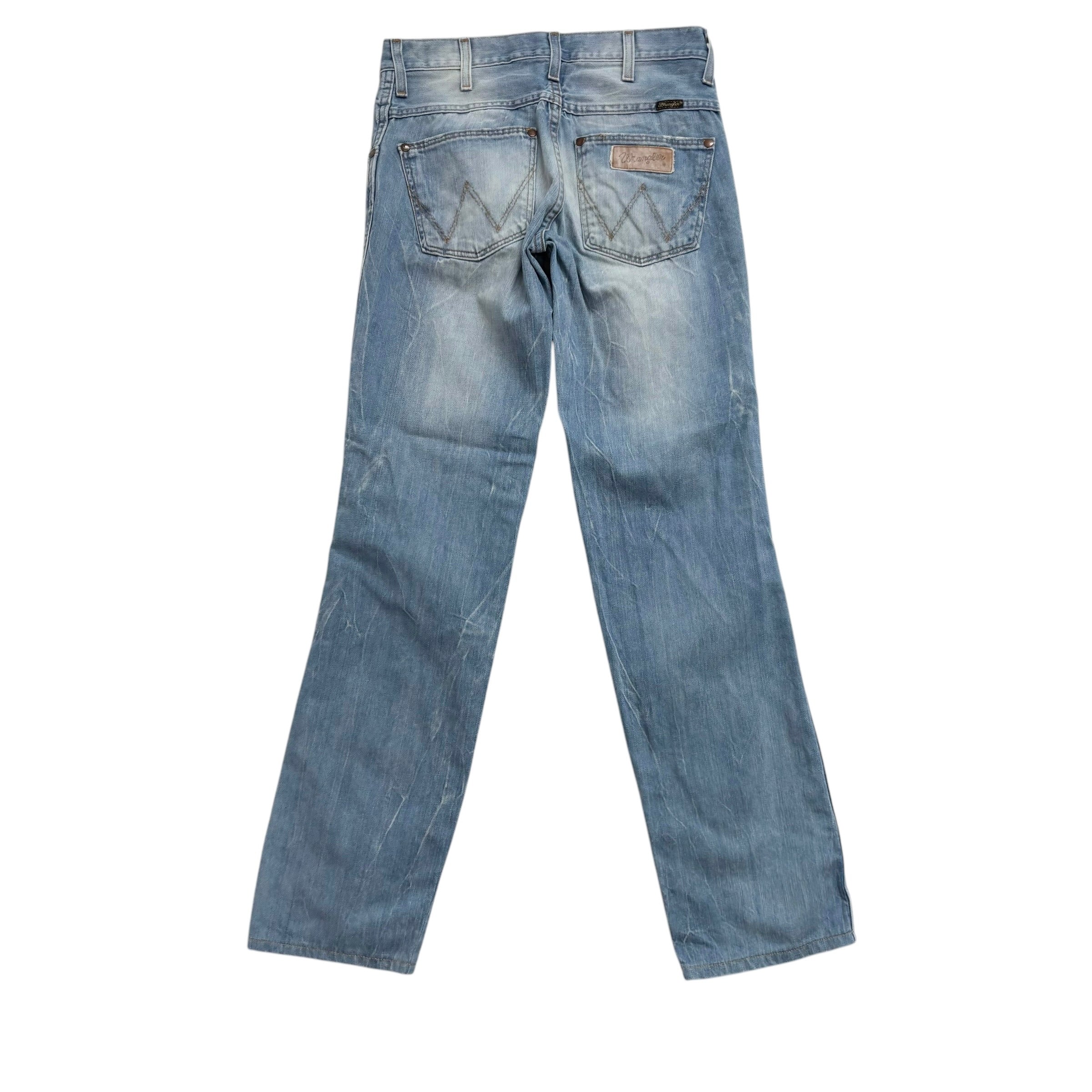Wrangler Rockville Jeans W29 L33 Mens Light Blue Regular Straight Fit Denim (F)