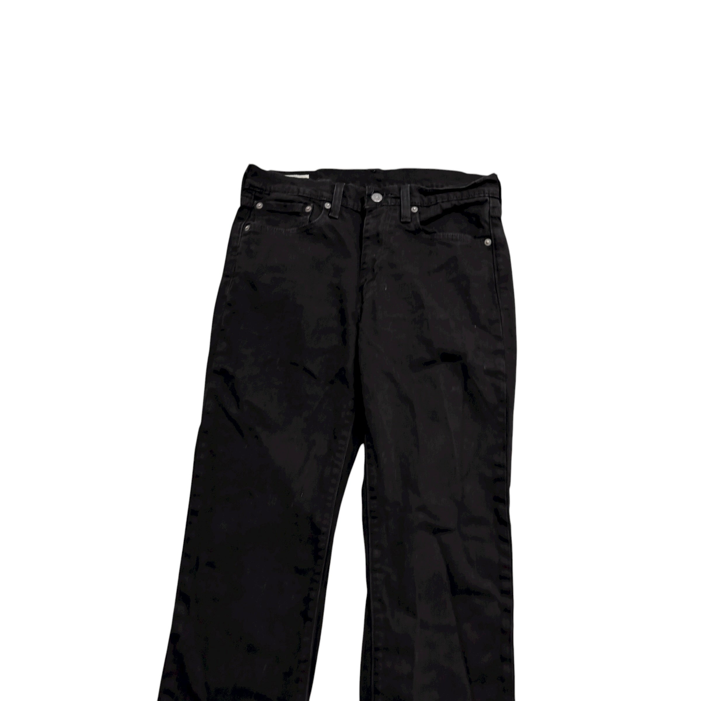 Levis 514 Jeans W30 L32 Mens Black Regular Straight Fit Stretch Denim (E)