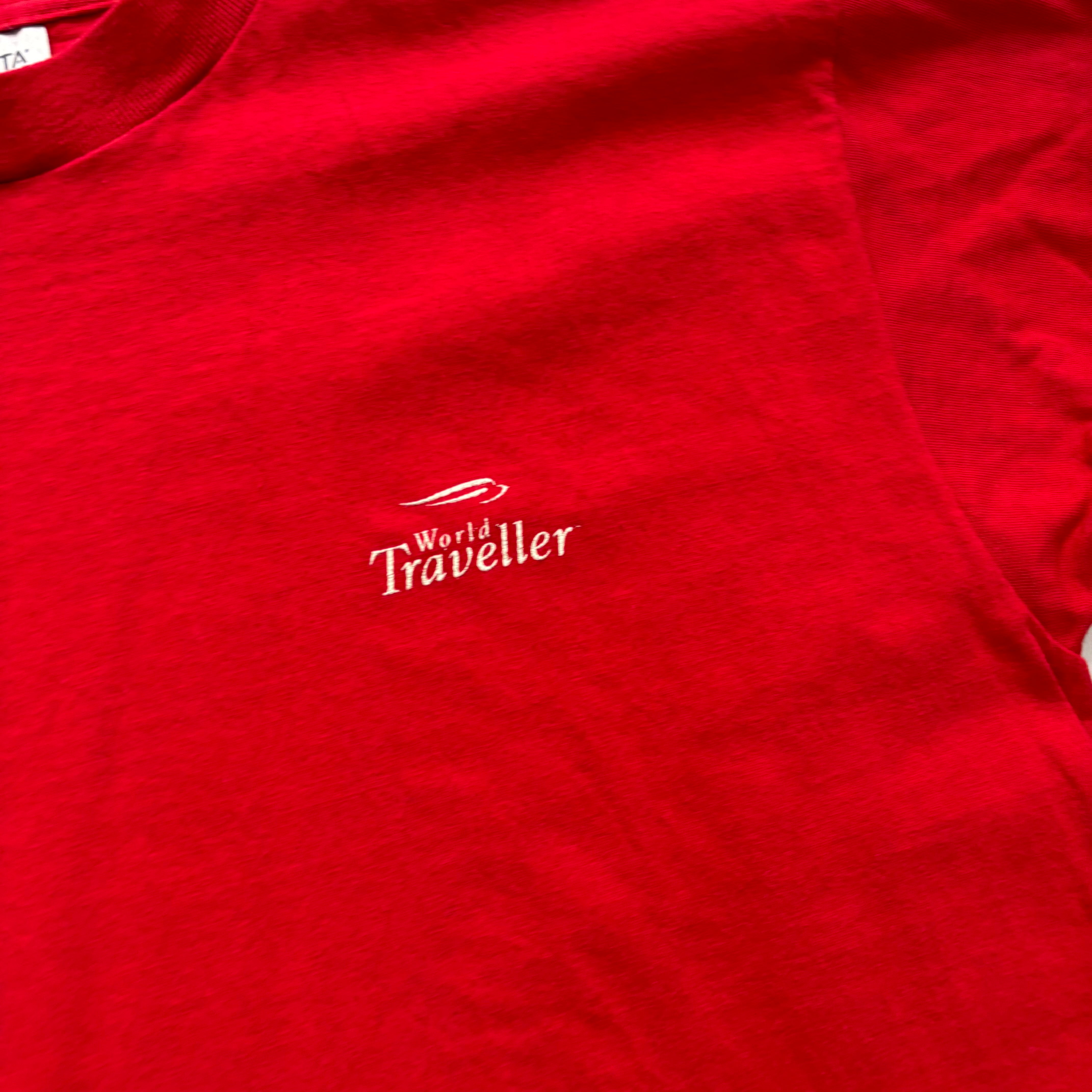 Vintage T Shirt Mens Large Red Single Stitch Graphic Print 90s USA (E)