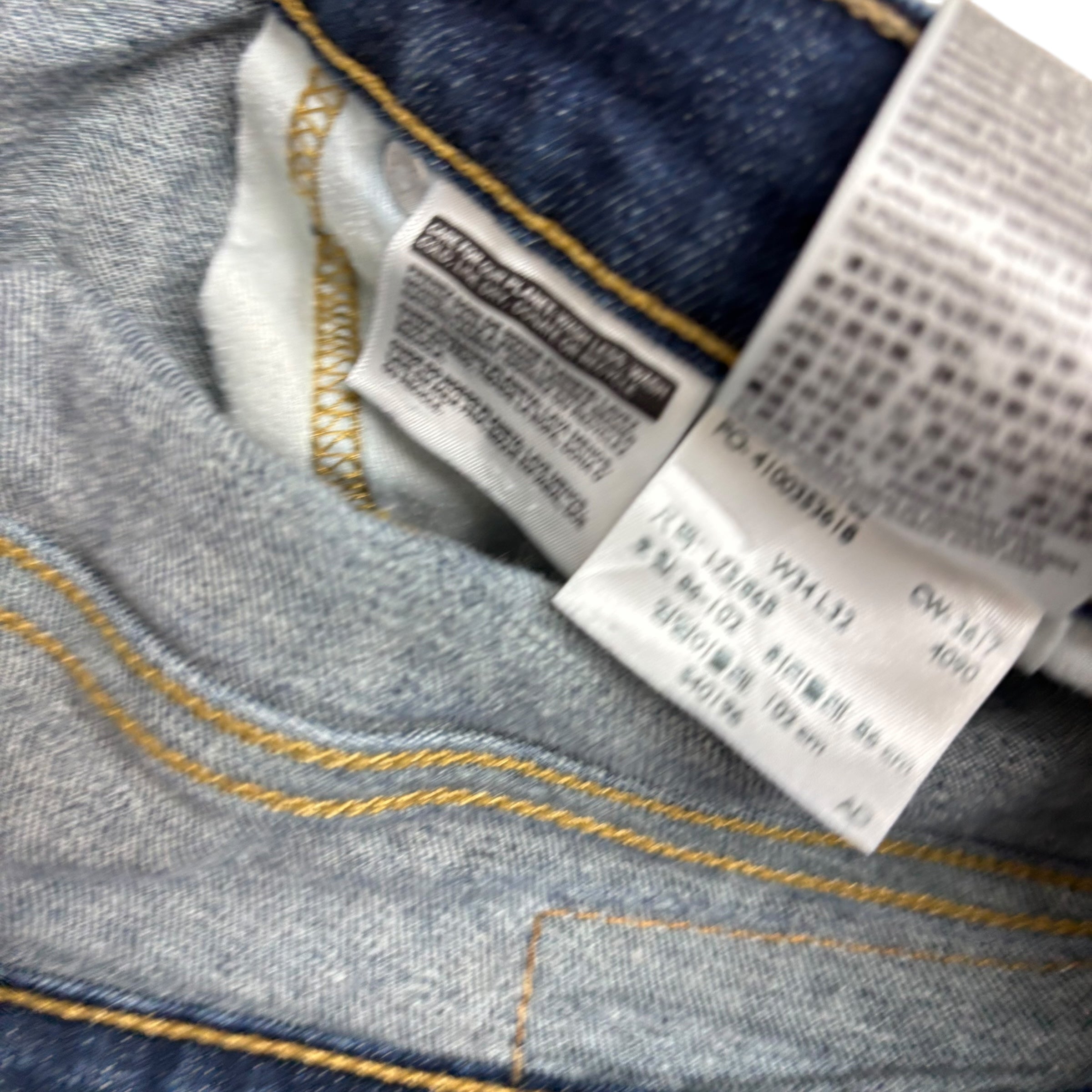 Levis 513 Jeans W34 L31 Mens Dark Blue Slim Straight Fit Stretch Denim