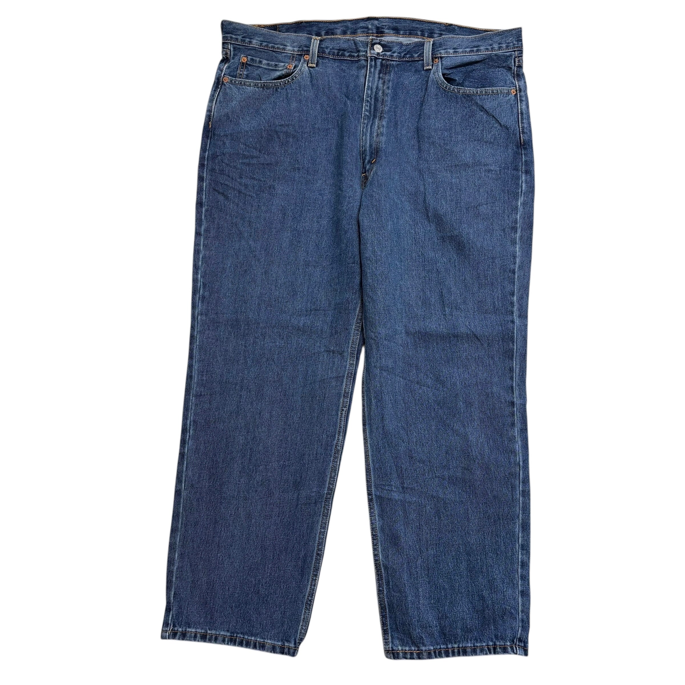 Levis 550 Jeans W42 L30 Mens Mid Blue Baggy Relaxed Straight Fit Denim (E)