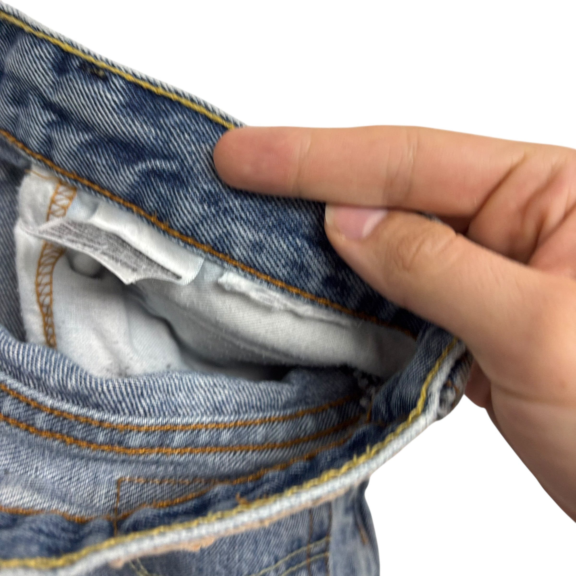 Levis 517 Jeans W36 L34 Mens Mid Blue Regular Bootcut Fit Denim (F)