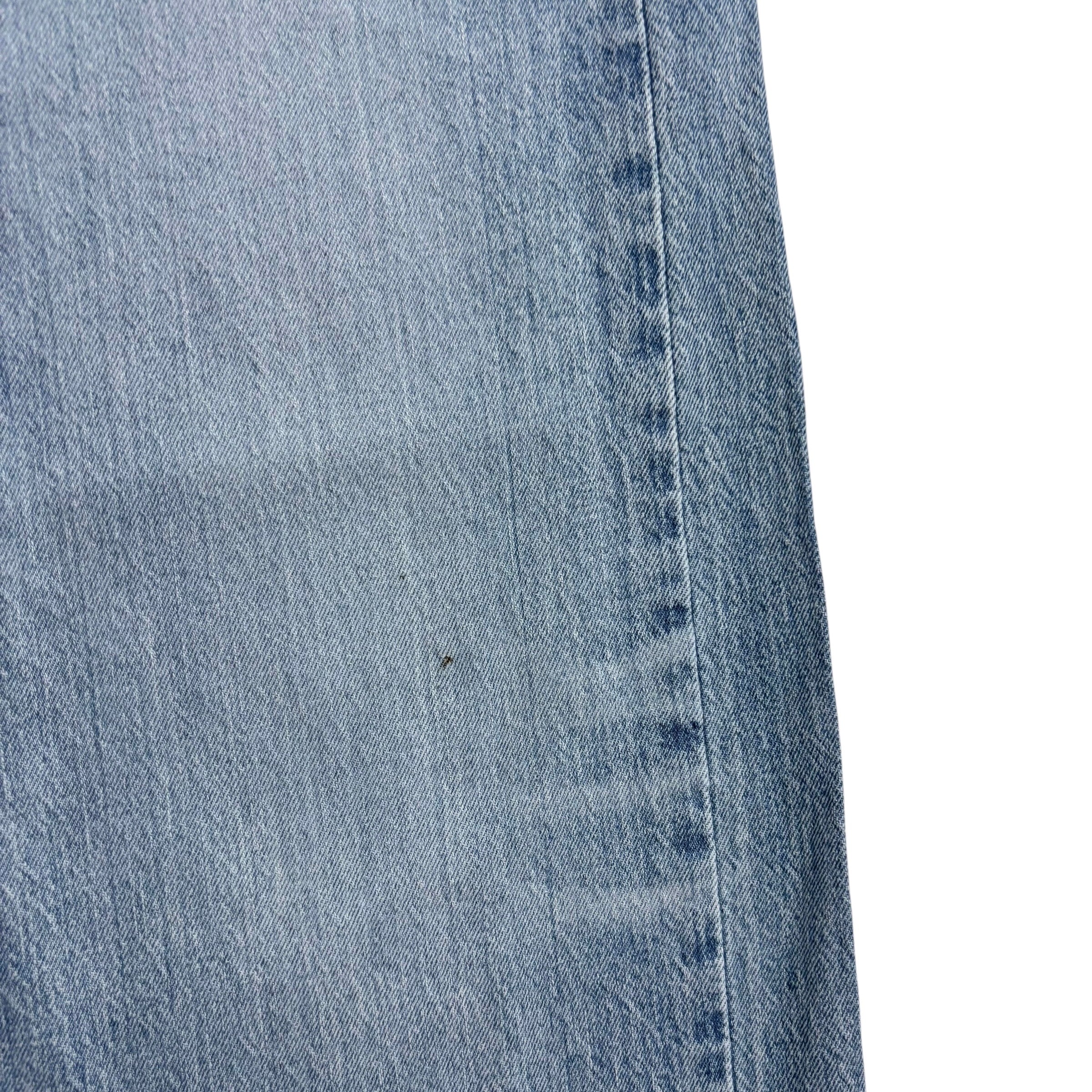 Levis 505 Jeans W40 L32 Mens Light Blue Regular Straight Fit Stretch Denim