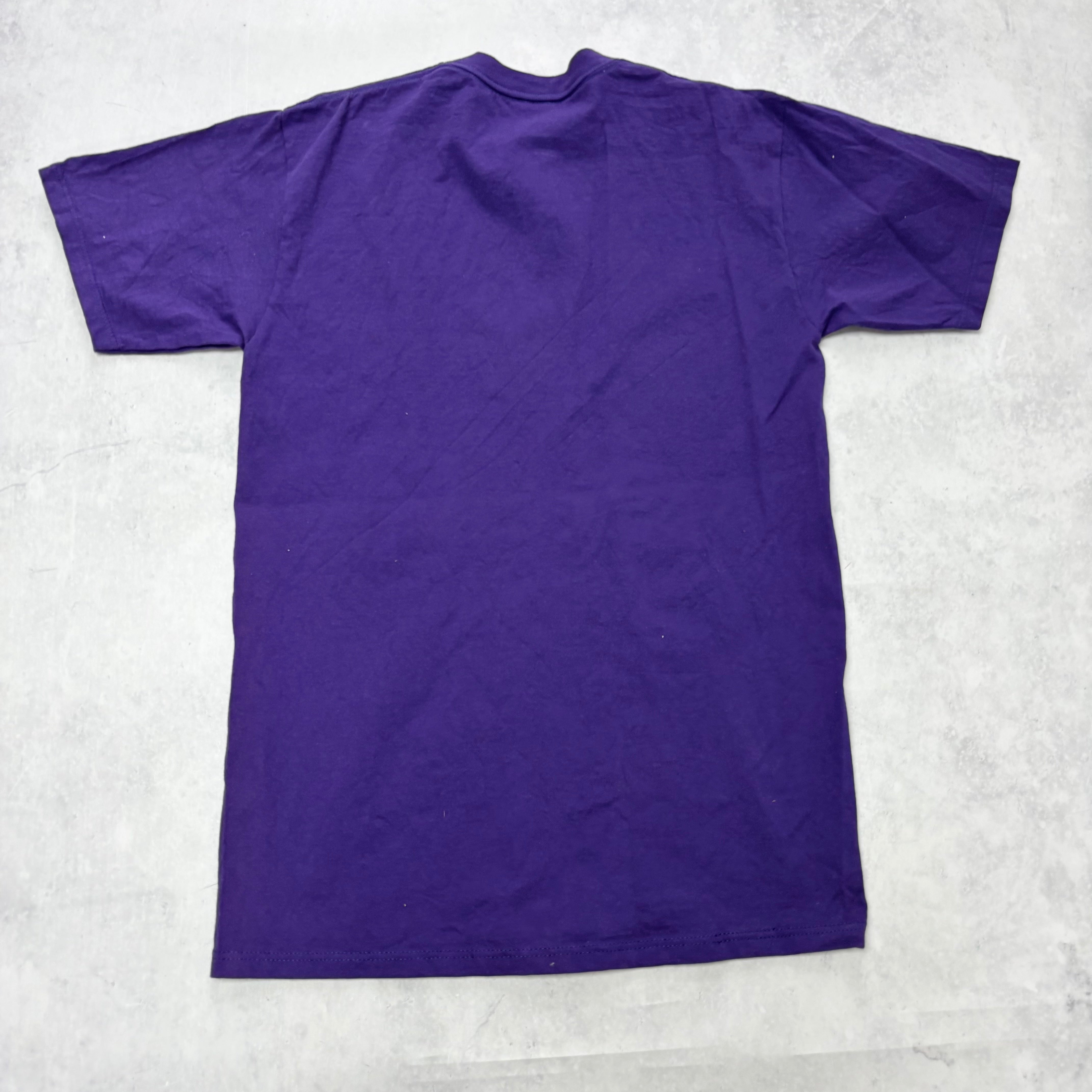 Vintage T Shirt Mens Medium Purple Graphic Print 90s Dance (E)