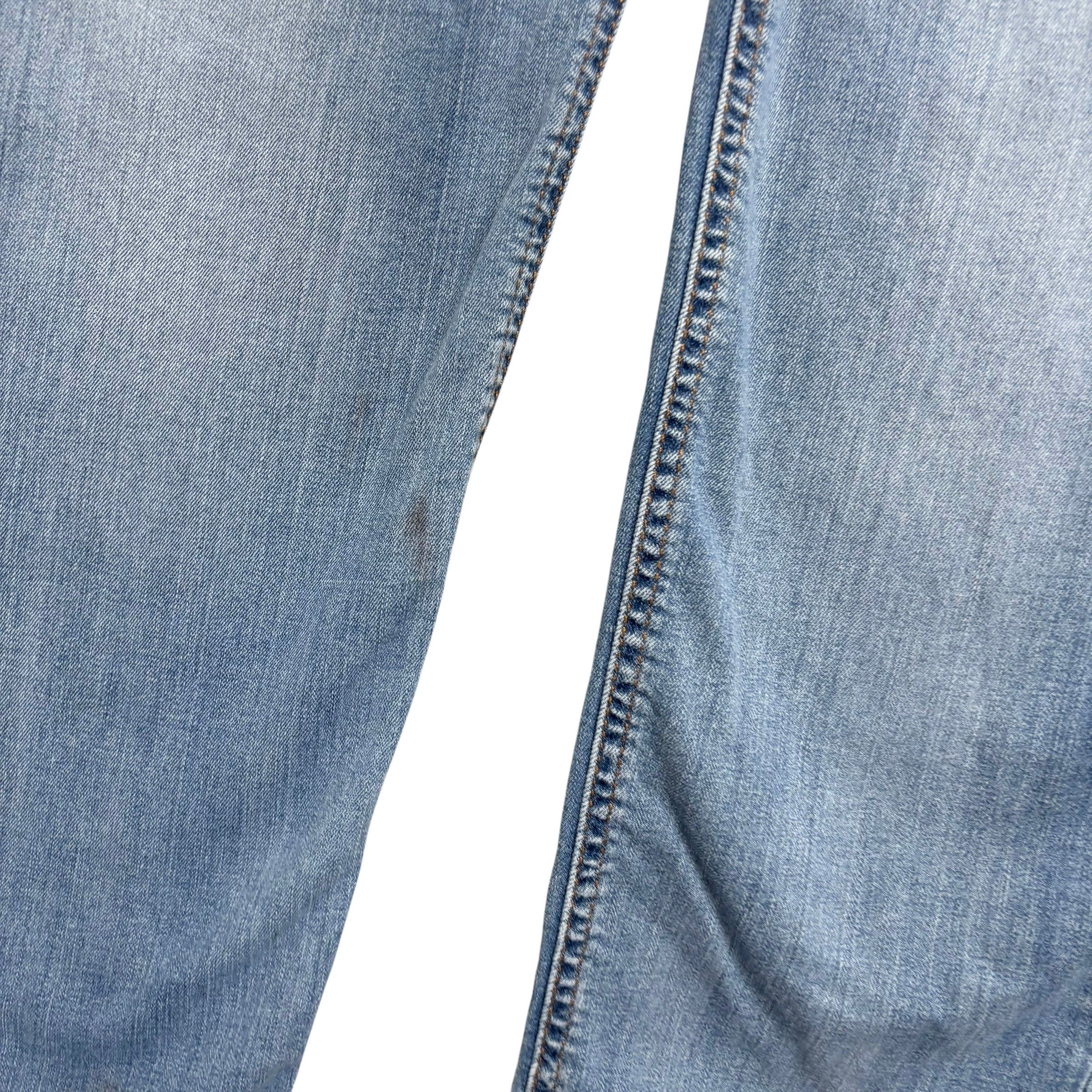 Levis 541 Jeans W36 L33 Mens Light Blue Athletic Tapered Fit Stretch Denim (F)