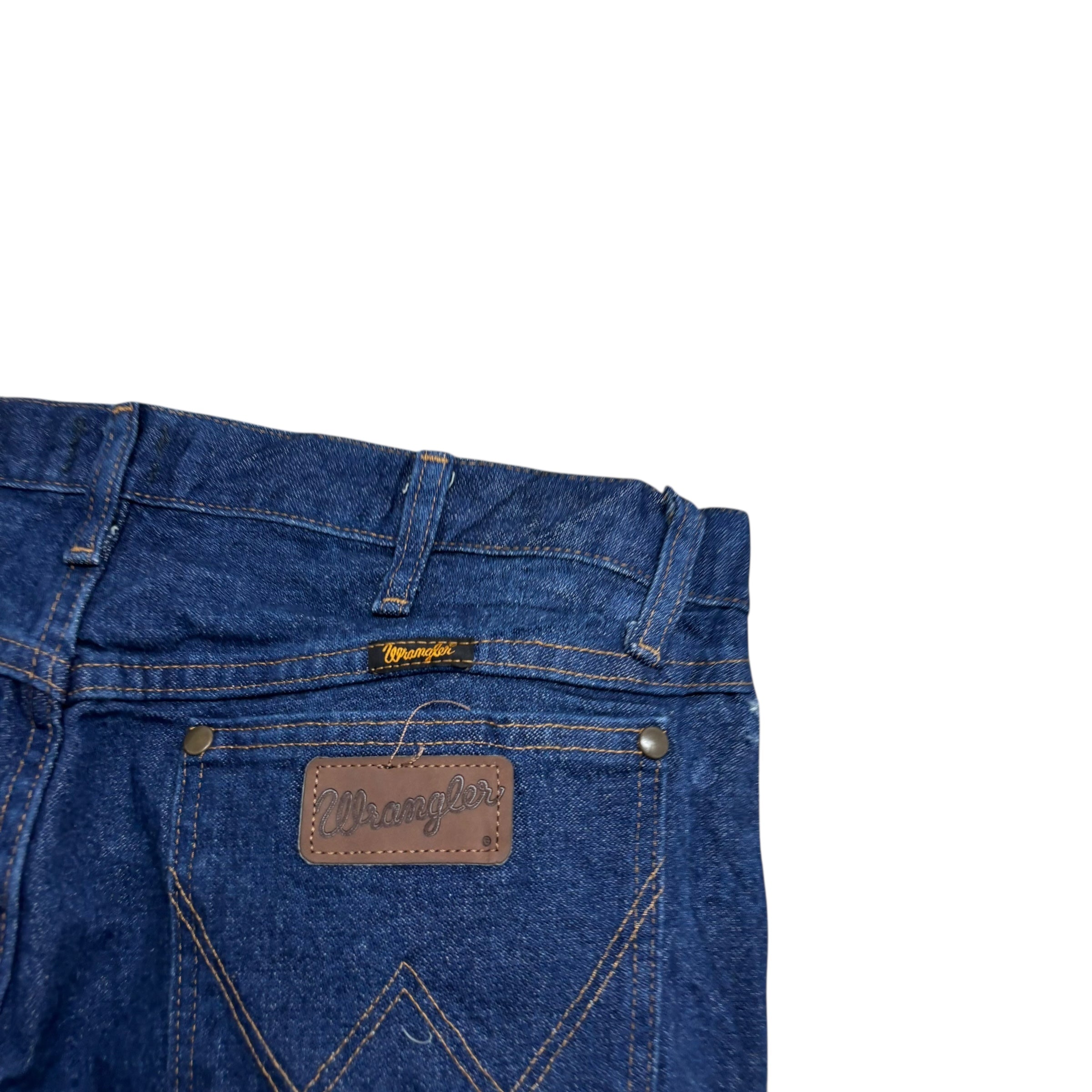 Wrangler Jeans Cowboy Cut W36 L30 Mens Dark Blue 47MWZ Regular Fit Denim