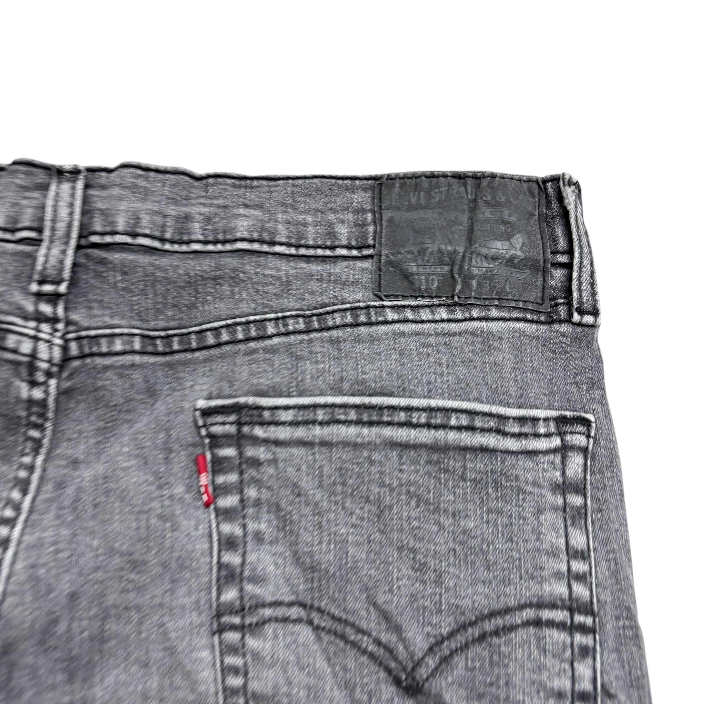 Levis 510 Jeans W36 L31 Mens Grey Skinny Fit Stretch Denim (E)