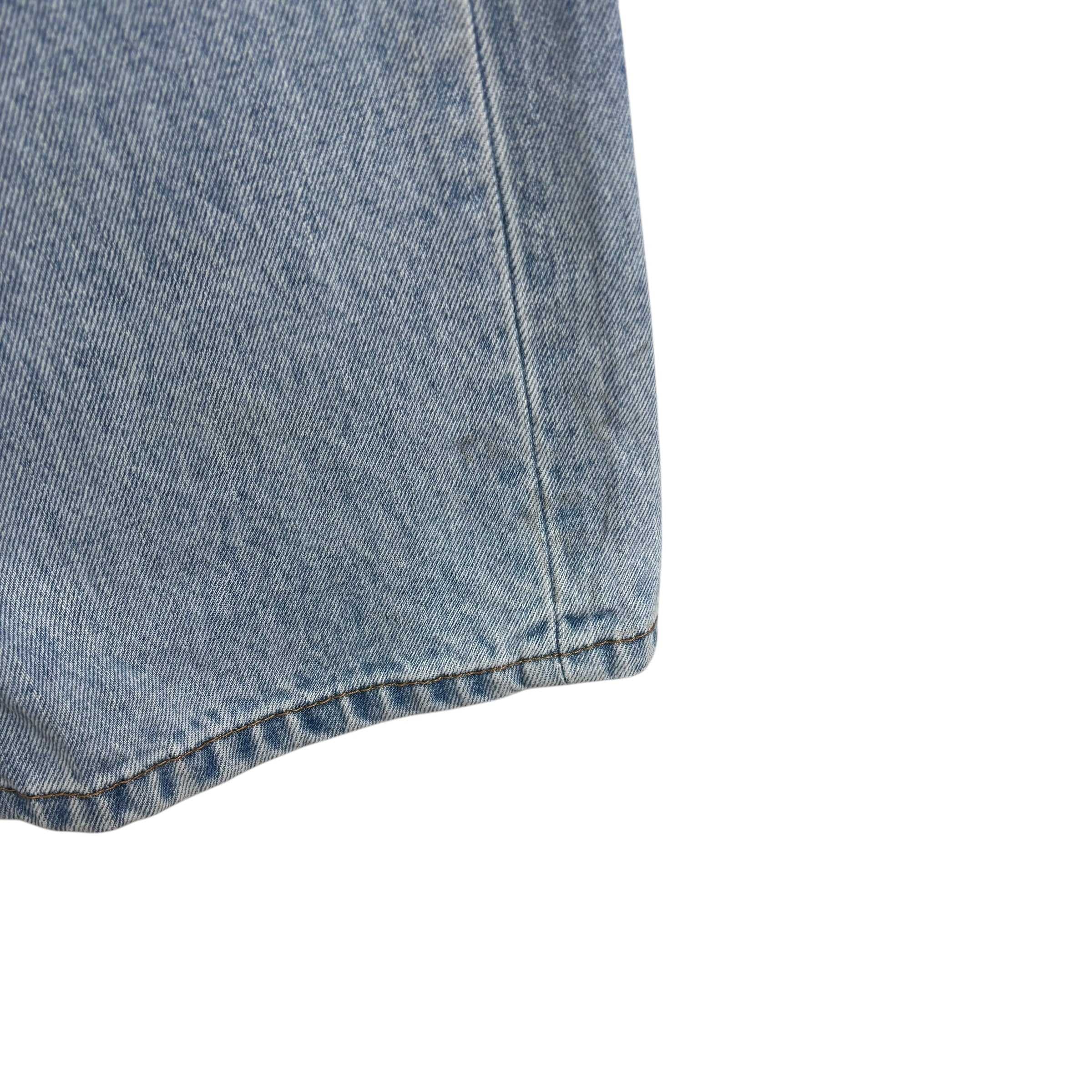 Levis 505 Jeans W36 L32 Mens Light Blue Regular Straight Fit Denim