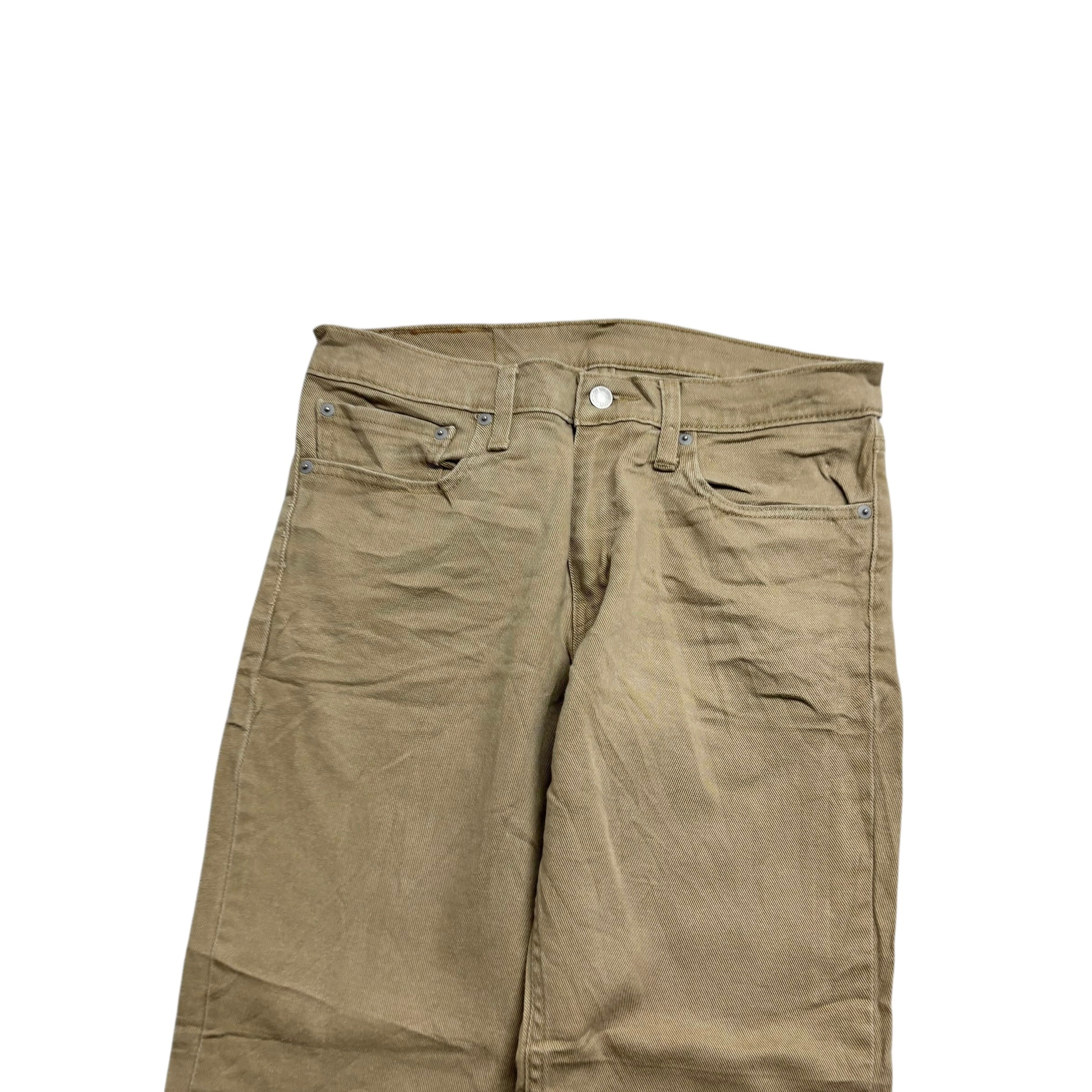 Levis 511 Trousers W32 L30 Mens Beige Slim Fit Stretch Pants