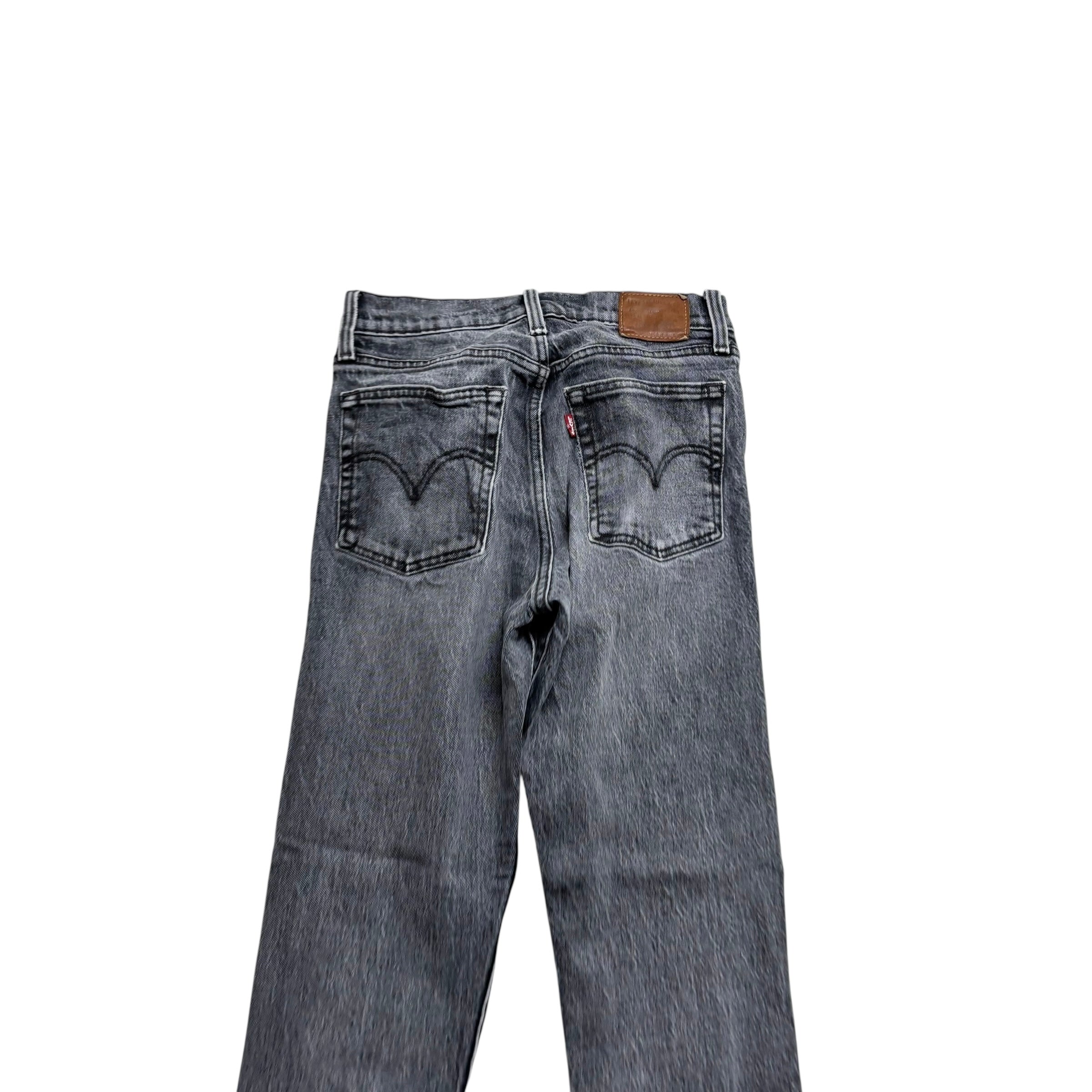 Levis Wedgie Jeans W24 L27 Womens Grey Stretch Premium Denim (E)