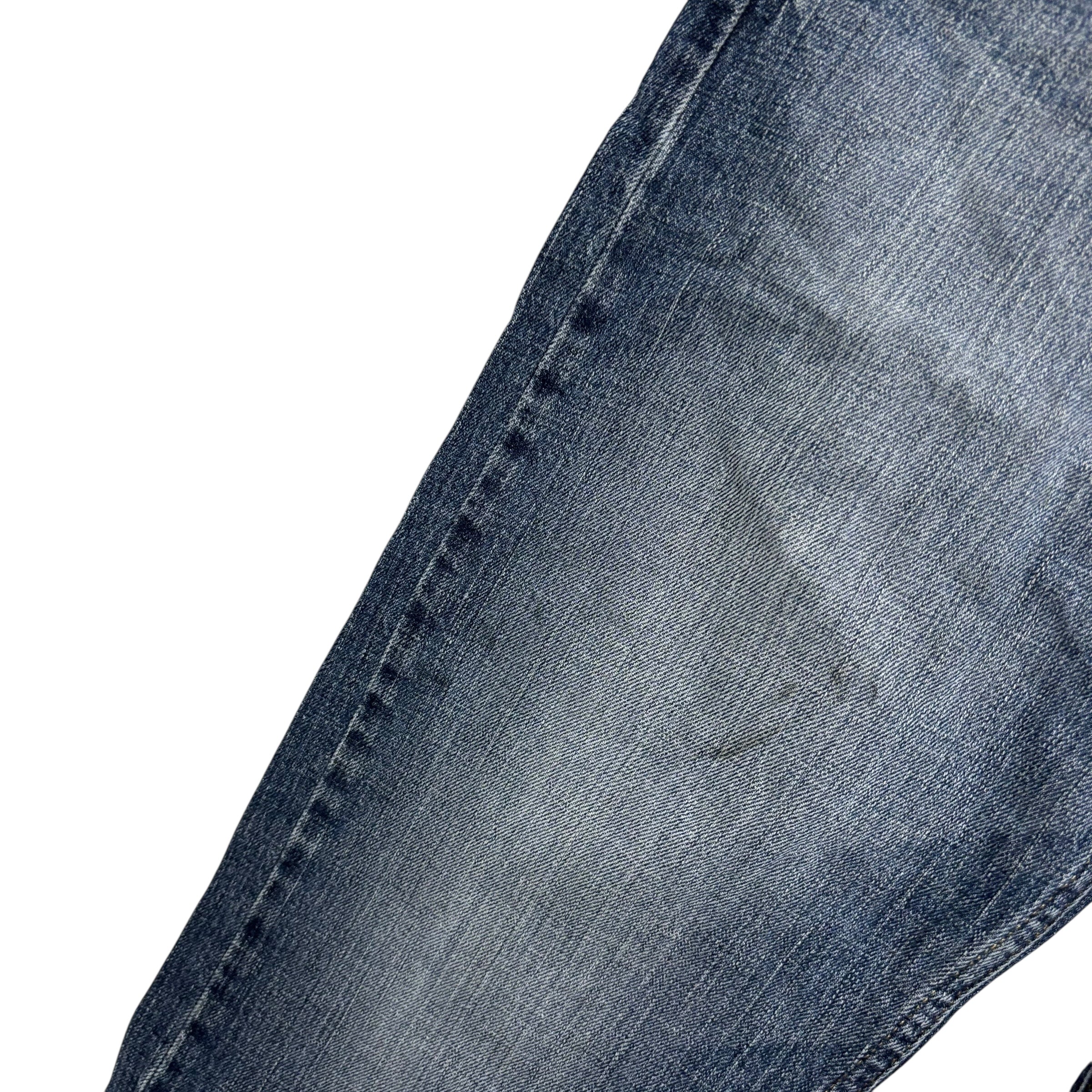 Levis Signature Jeans W32 L32 Mens Mid Blue Regular Straight Fit Stretch Denim