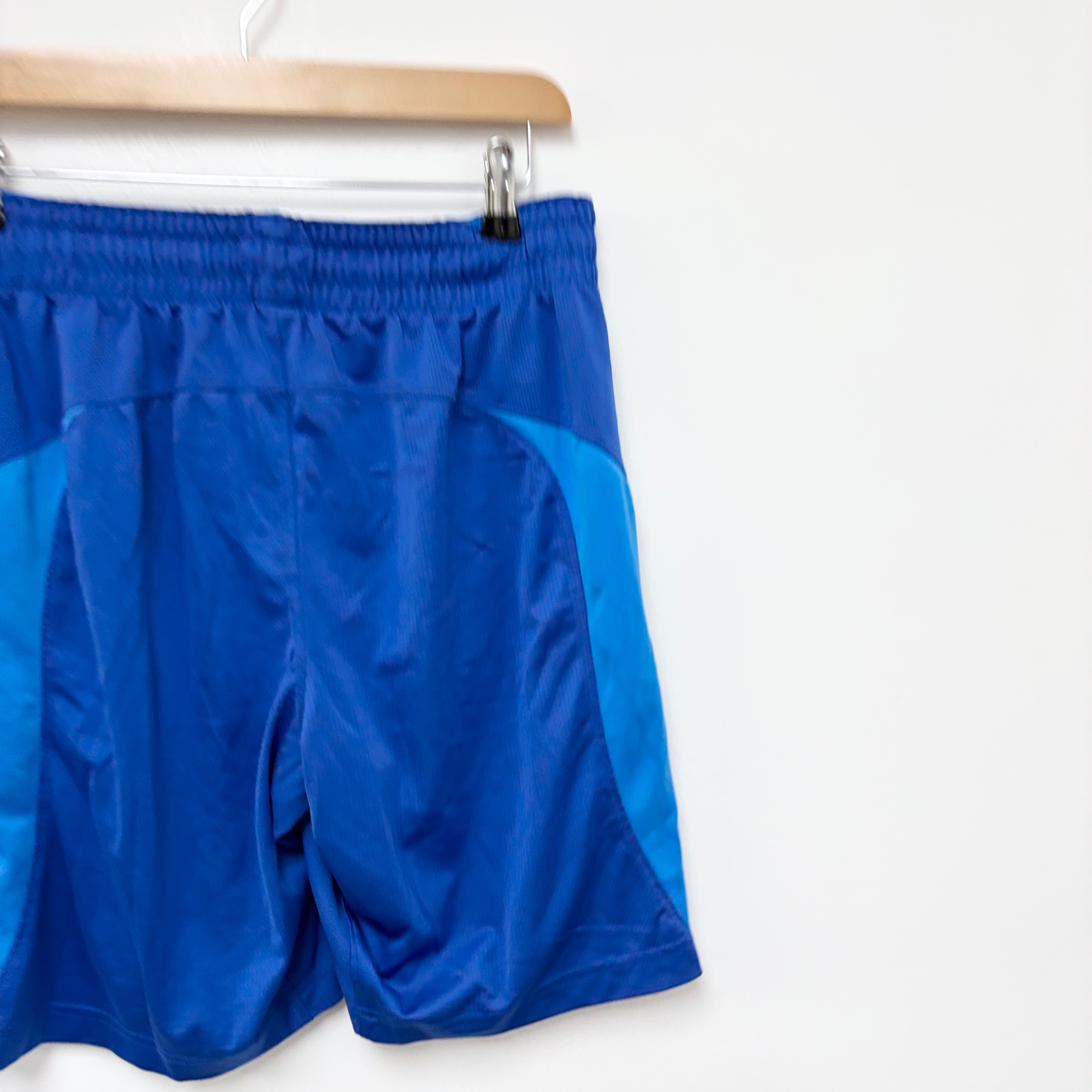 Nike Shorts Mens Medium Blue Dri Fit Running Sports Gym Athletic Pockets (E)