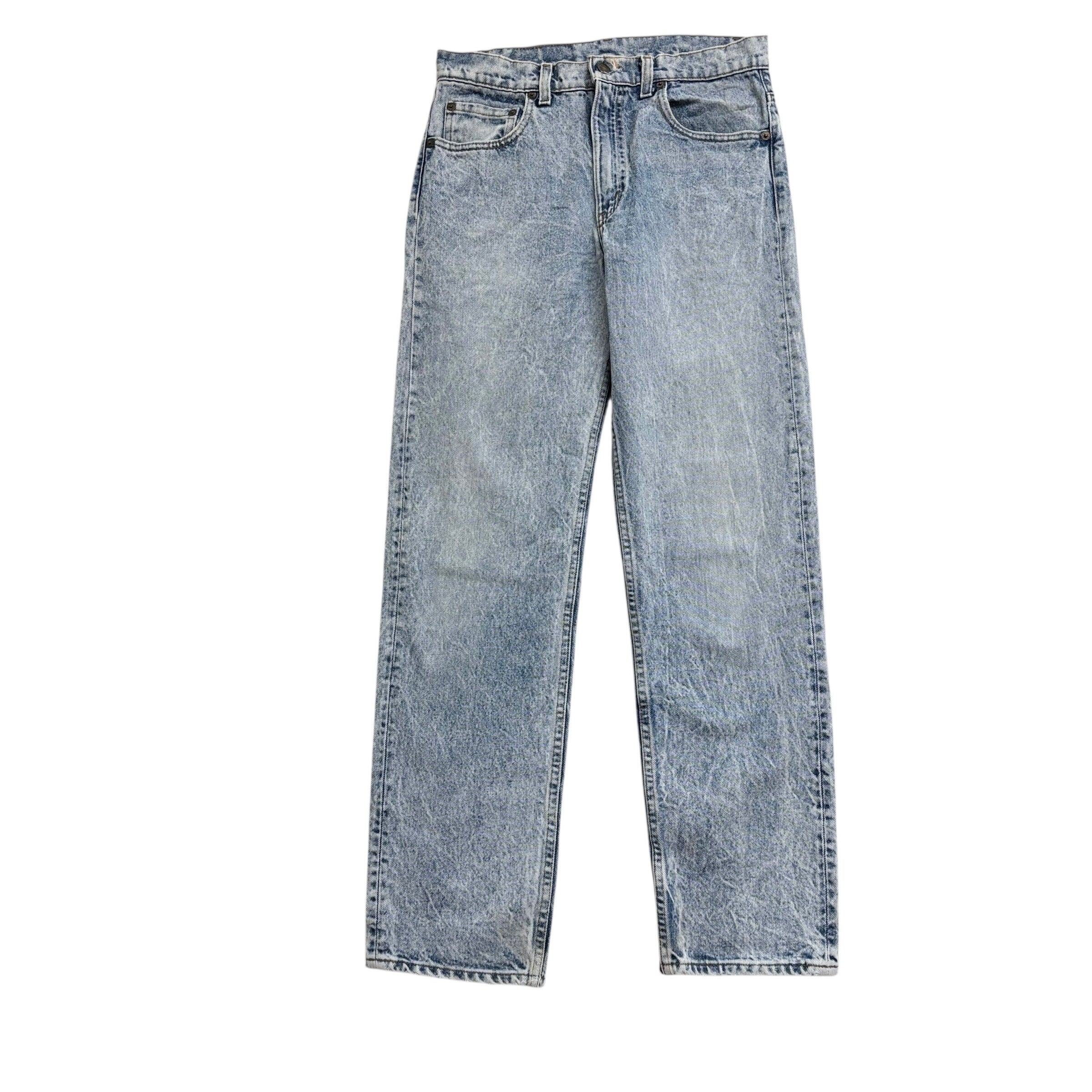 Levis 505 Jeans W30 L32 Mens Light Blue Regular Straight Made In USA Vintage 80s