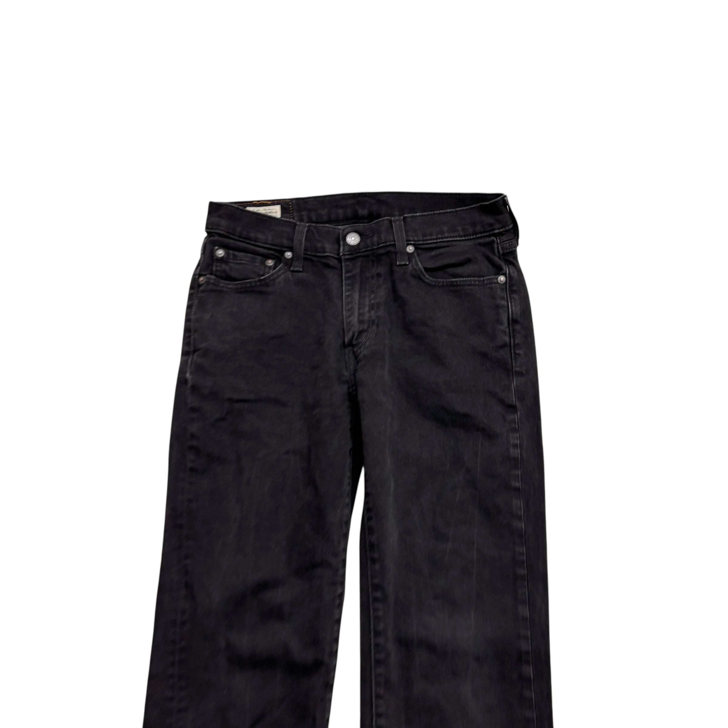 Levis 514 Jeans W29 L30 Mens Black Regular Straight Stretch Premium Denim (E)