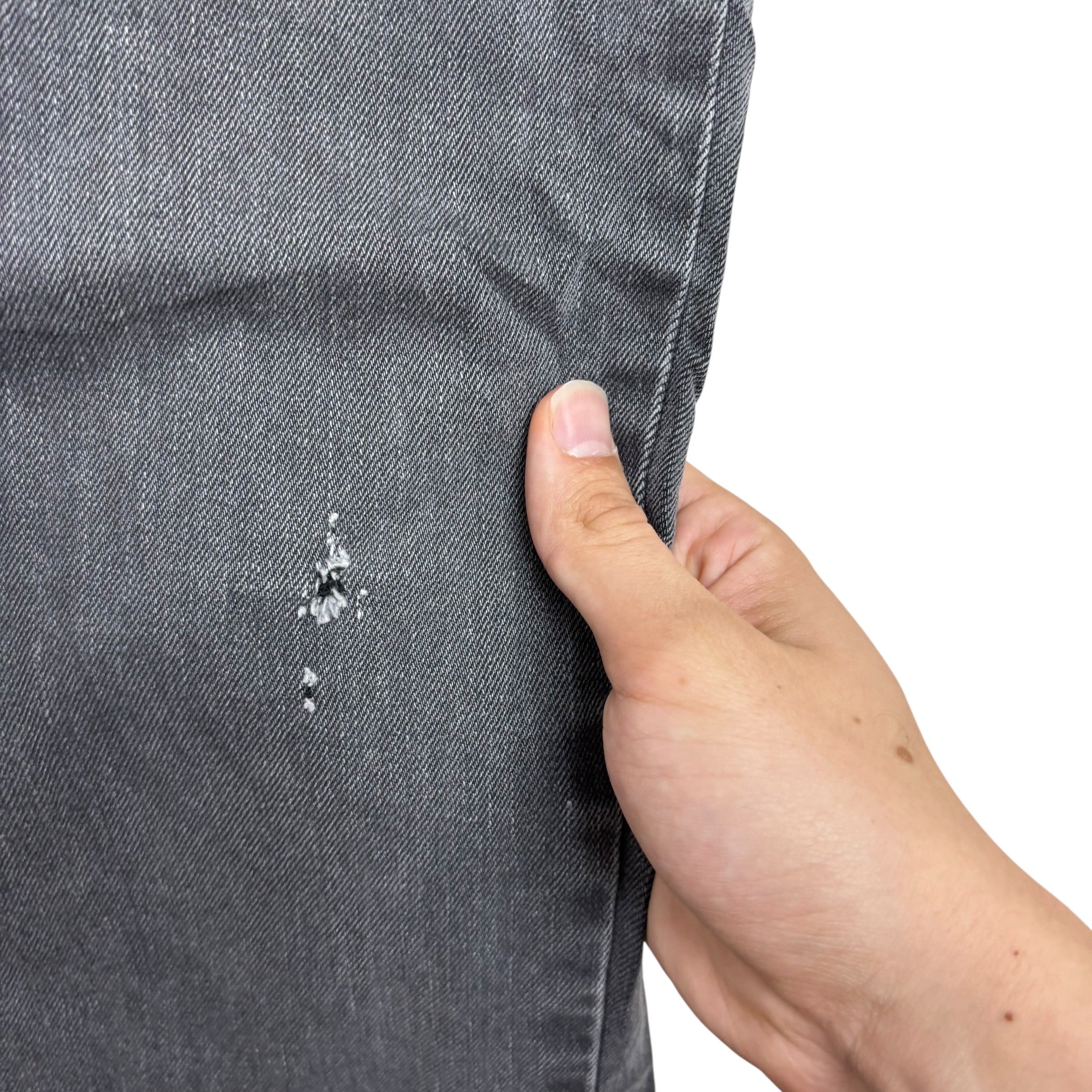 Levis 541 Jeans W38 L30 Mens Grey Athletic Tapered Fit Stretch Denim (F)