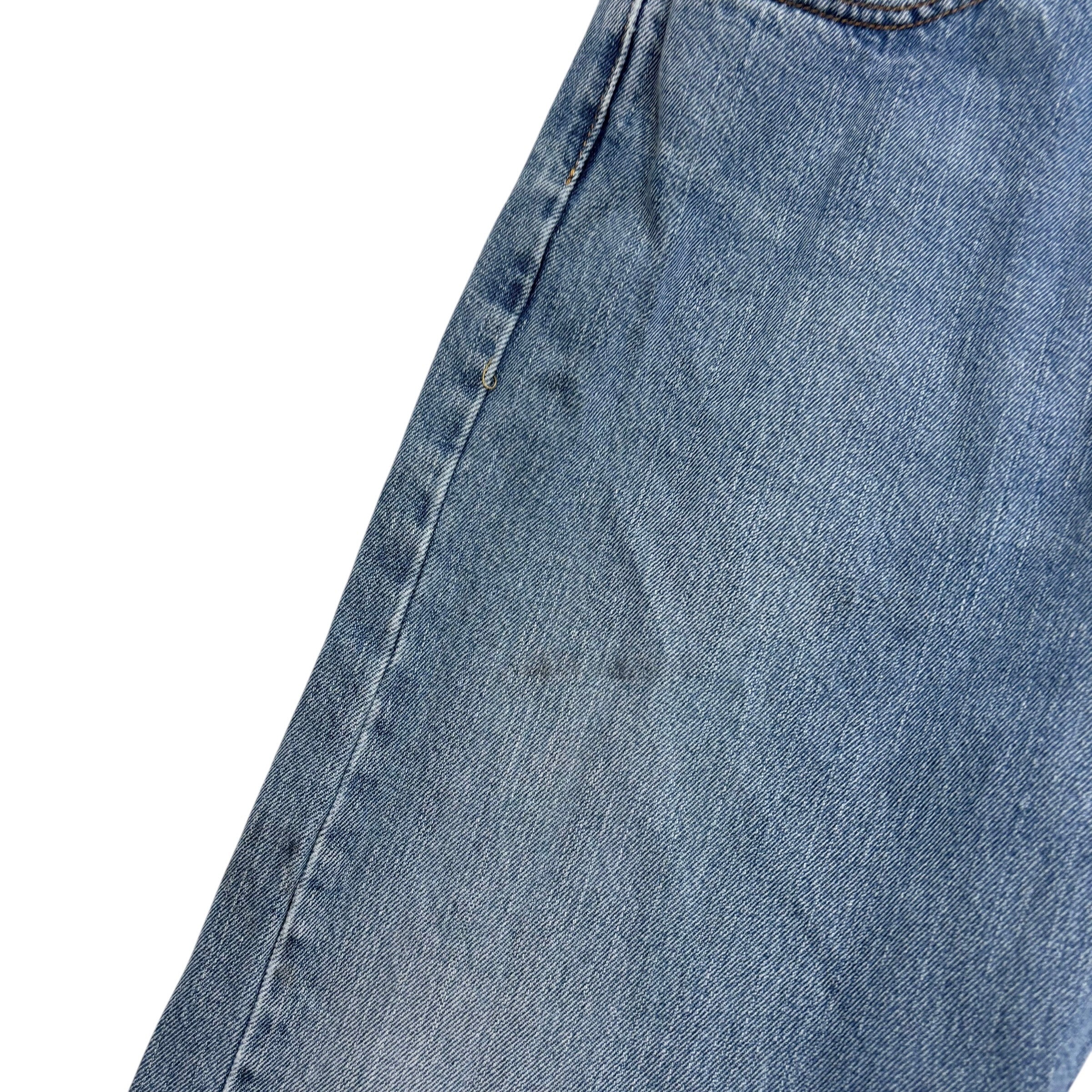 Levis 505 Jeans W40 L34 Mens Light Blue Regular Straight Fit Vintage Denim