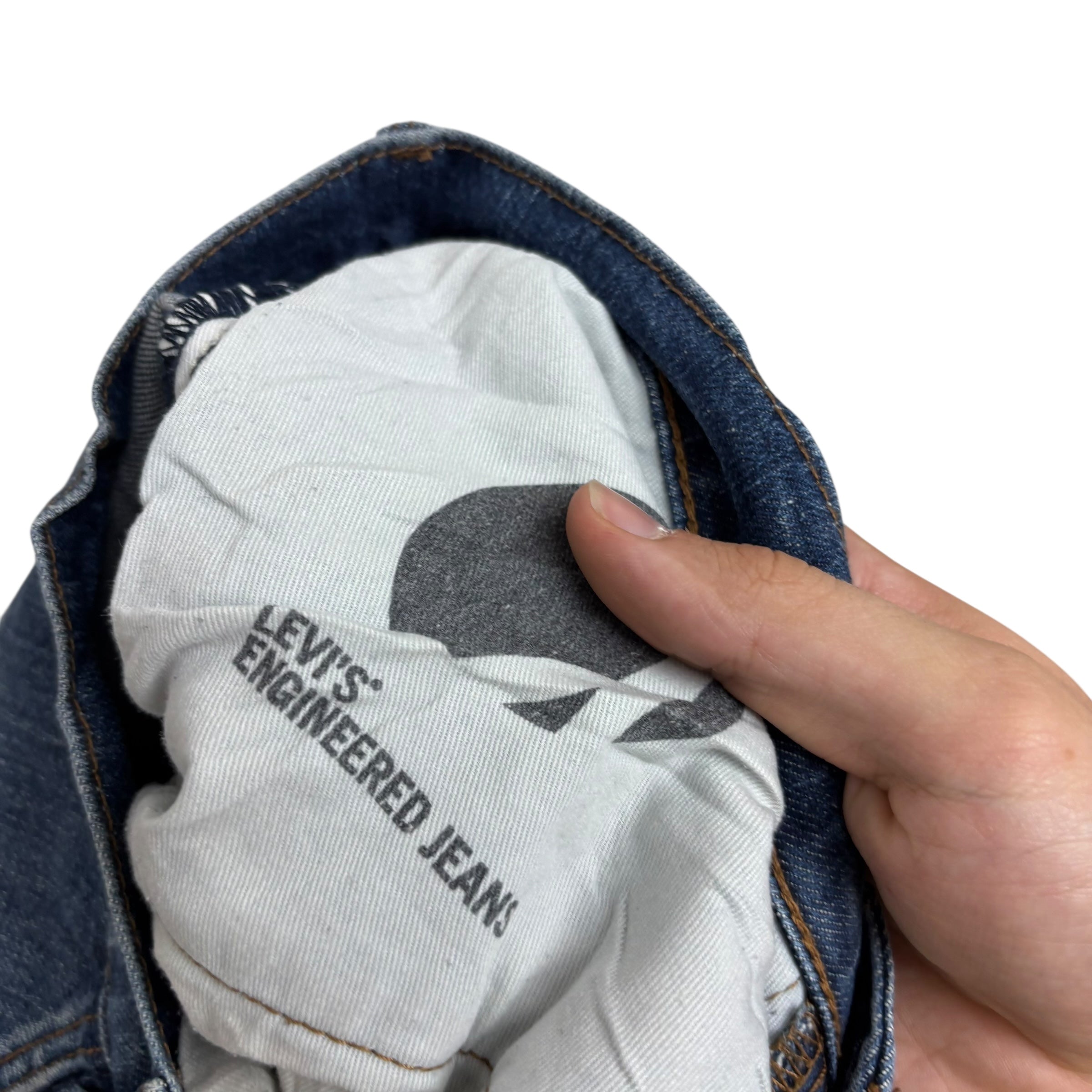 Levis 541 Engineered Jeans W30 L28 Mens Mid Blue Twisted Athletic Taper Stretch (E)