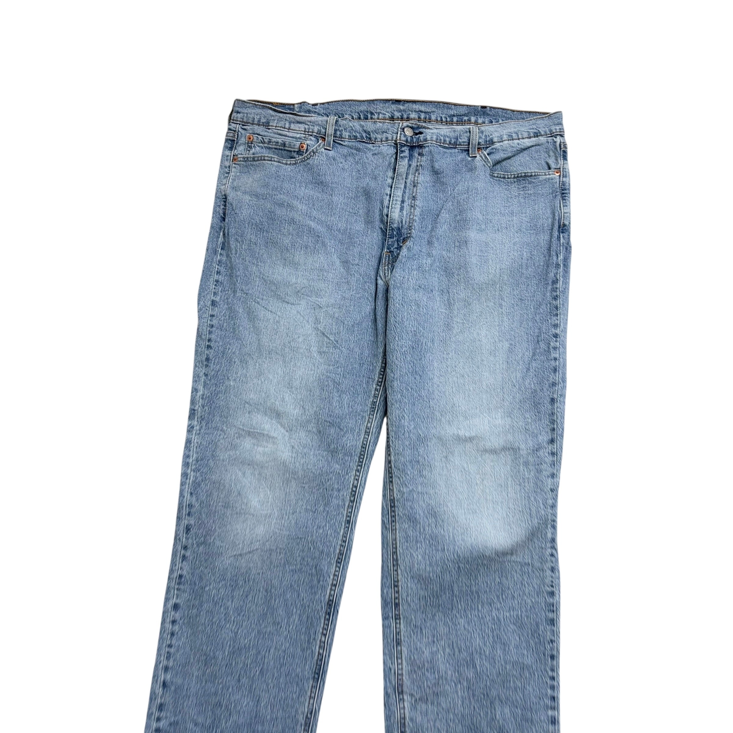 Levis 541 Jeans W42 L32 Mens Light Blue Athletic Tapered Fit Stretch Denim (E)