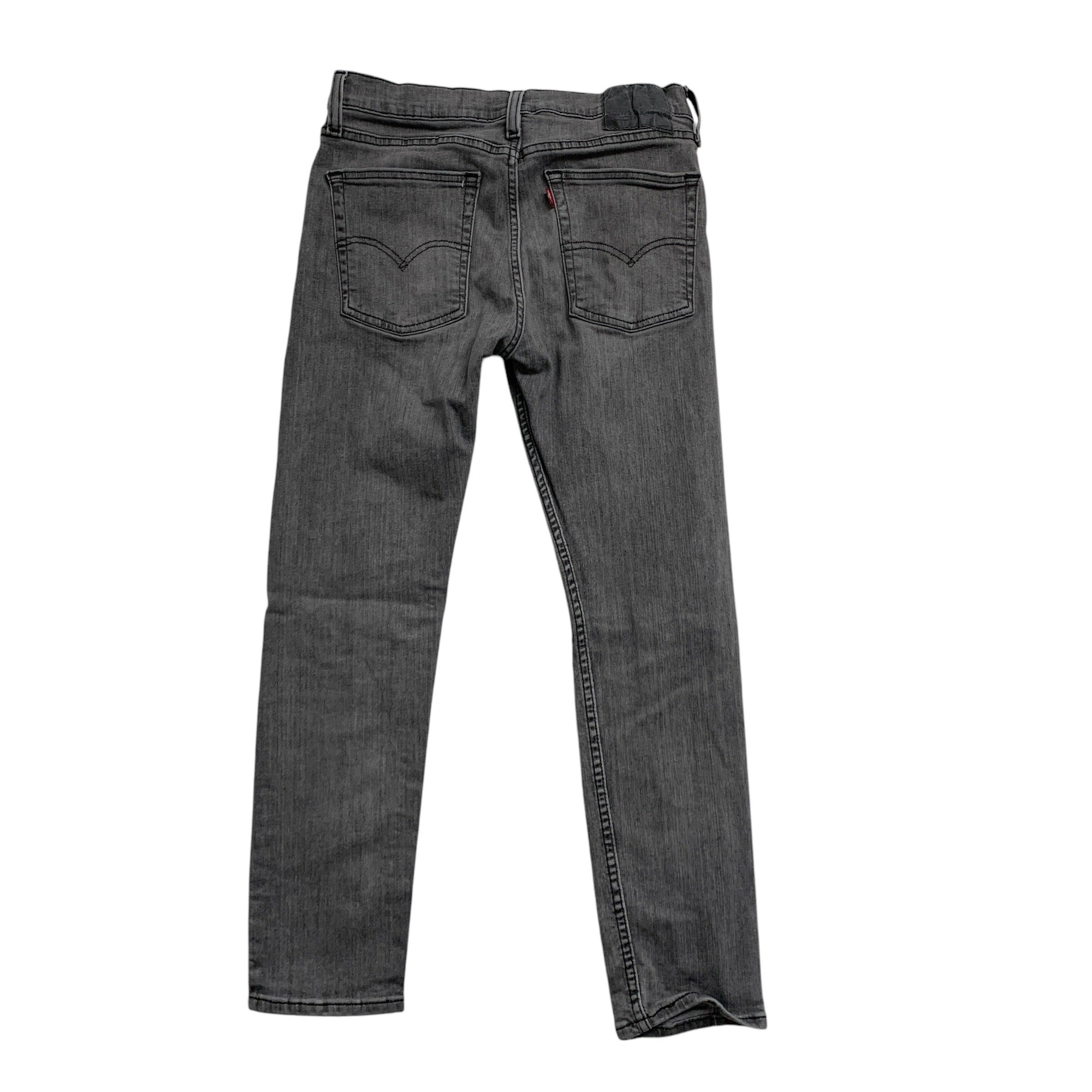 Levis 510 Jeans W30 L28 Mens Grey Skinny Fit Stretch Denim (E)