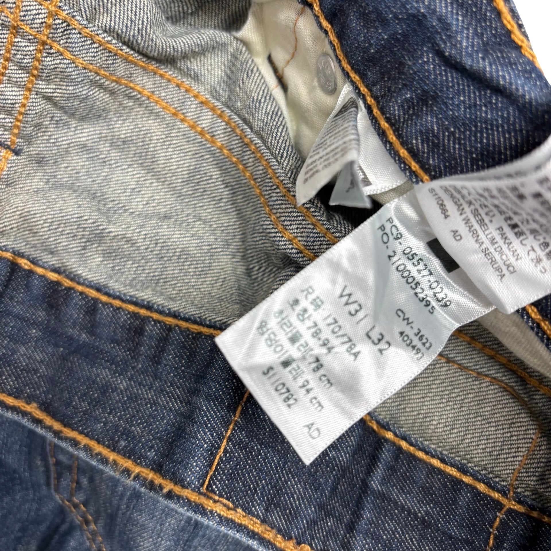 Levis 527 Jeans W31 L32 Mens Dark Blue Slim Bootcut Fit Denim (E)