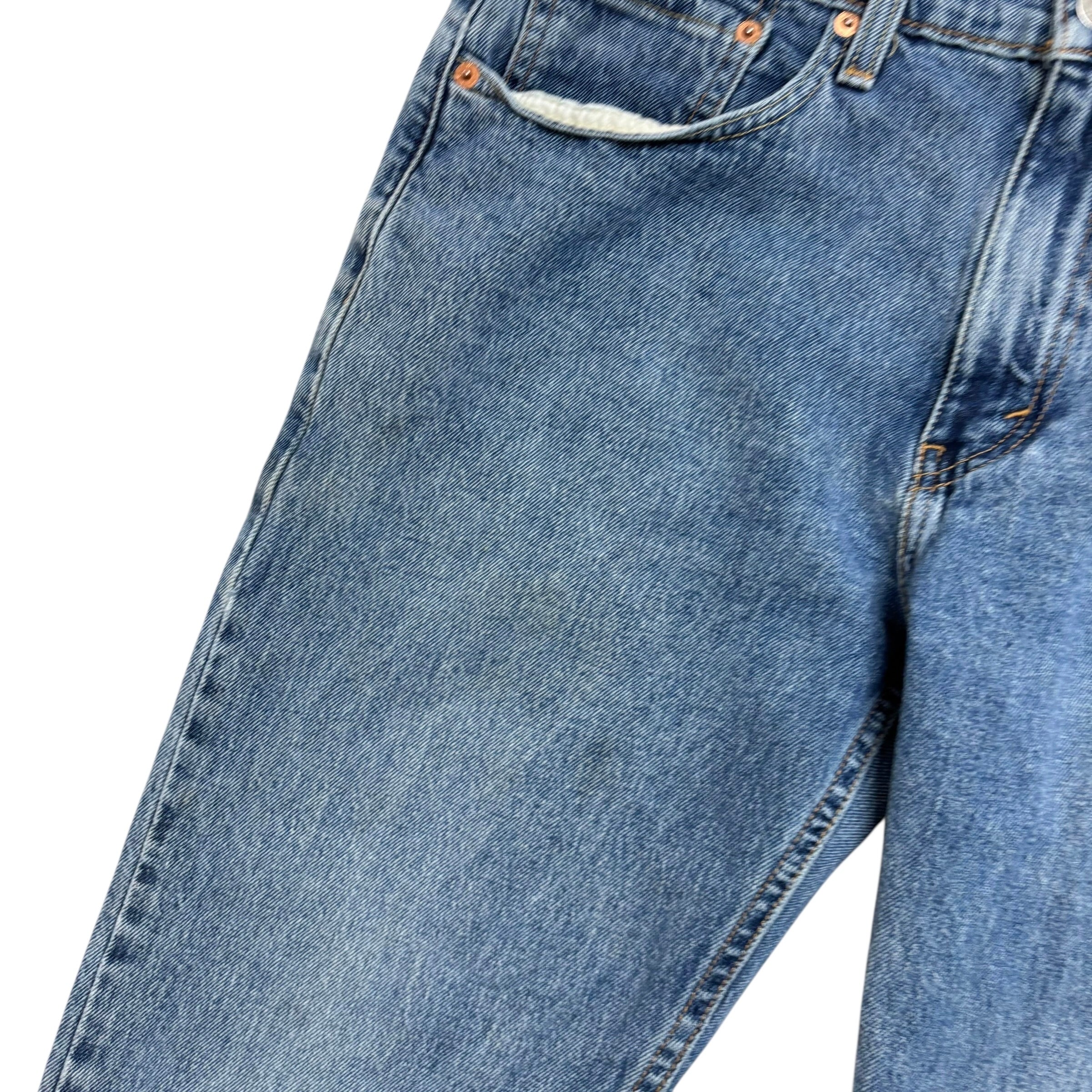 Levis 502 Jeans W32 L32 Mens Mid Blue Regular Tapered Fit Stretch Denim