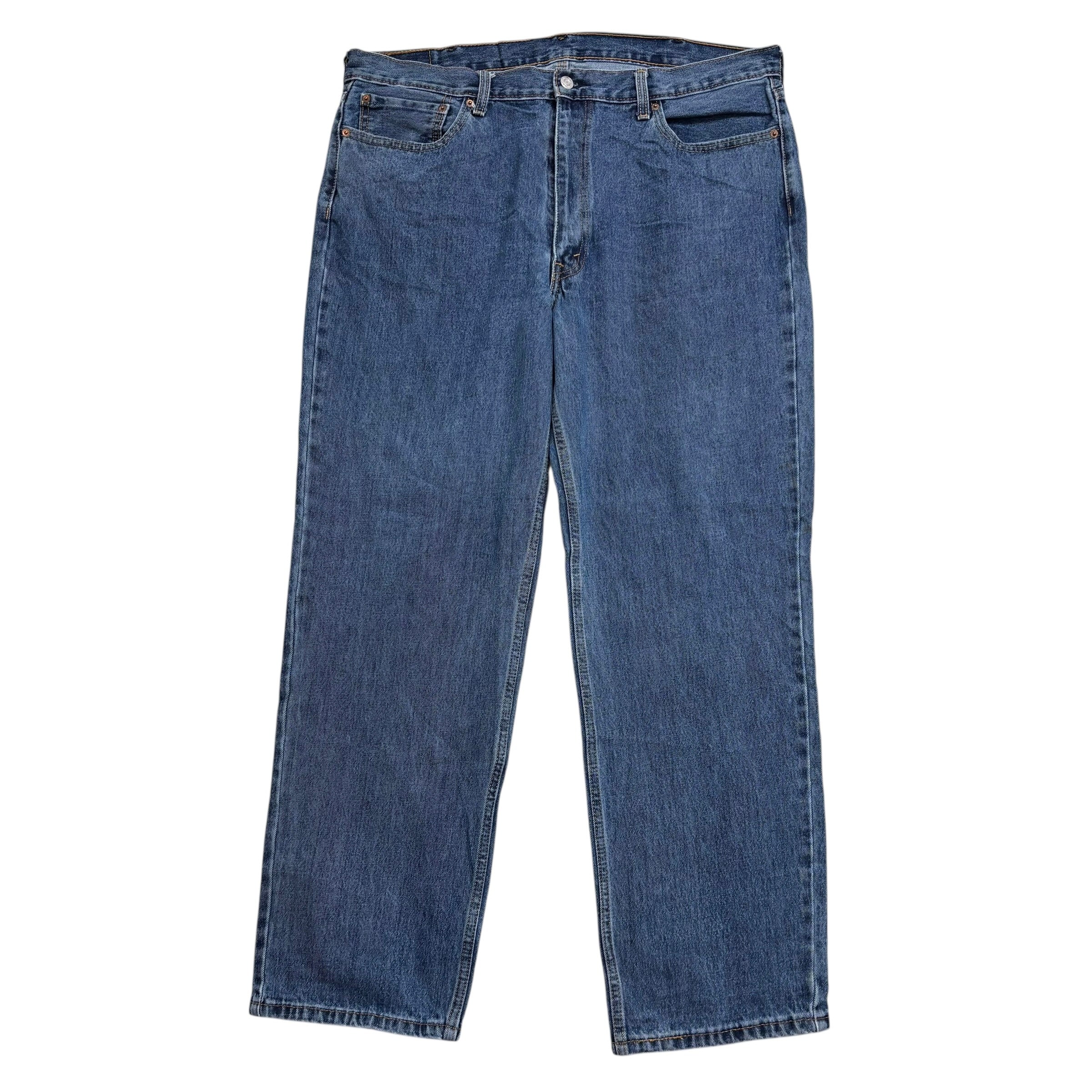 Levis 550 Jeans W40 L32 Mens Mid Blue Baggy Relaxed Straight Fit Denim