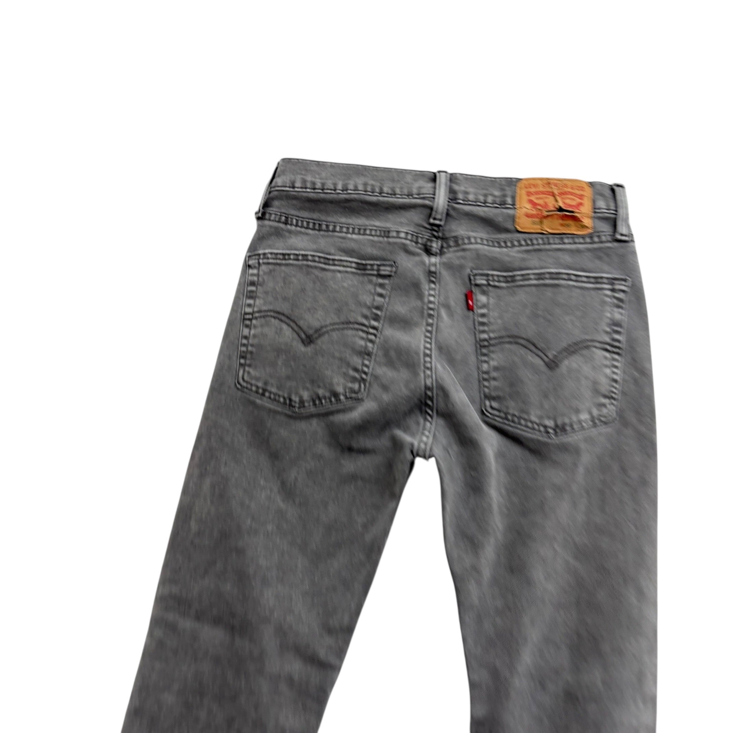 Levis 511 Jeans W29 L29 Mens Grey Skinny Fit Stretch Denim