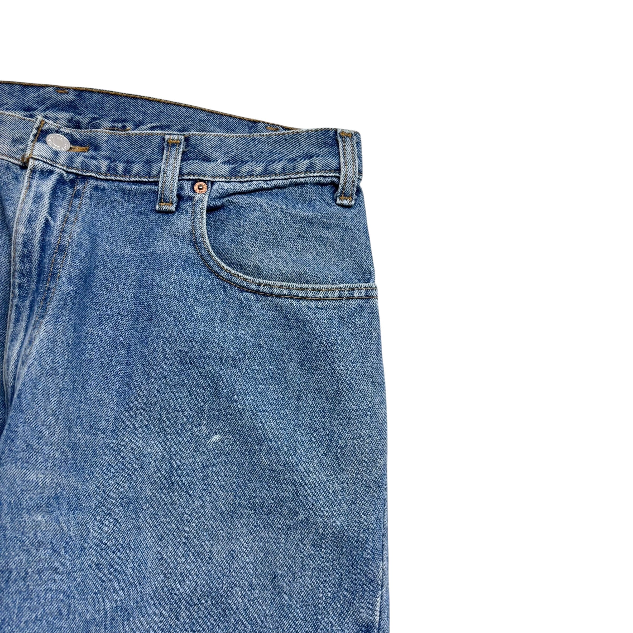 Levis 560 Jeans W36 L32 Mens Mid Blue Baggy Relaxed Tapered Fit Vintage Denim