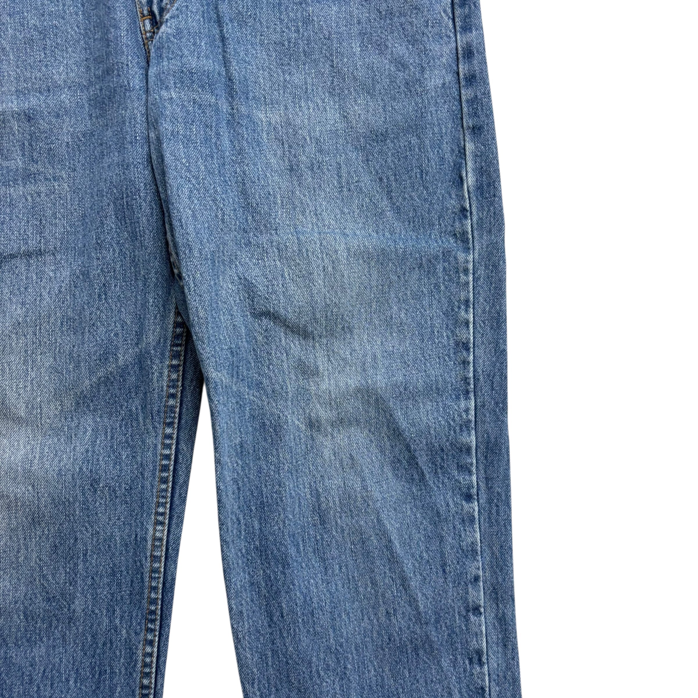 Levis 512 Jeans W35 L32 Mens Mid Blue Slim Tapered Fit Stretch Vintage Denim (F)