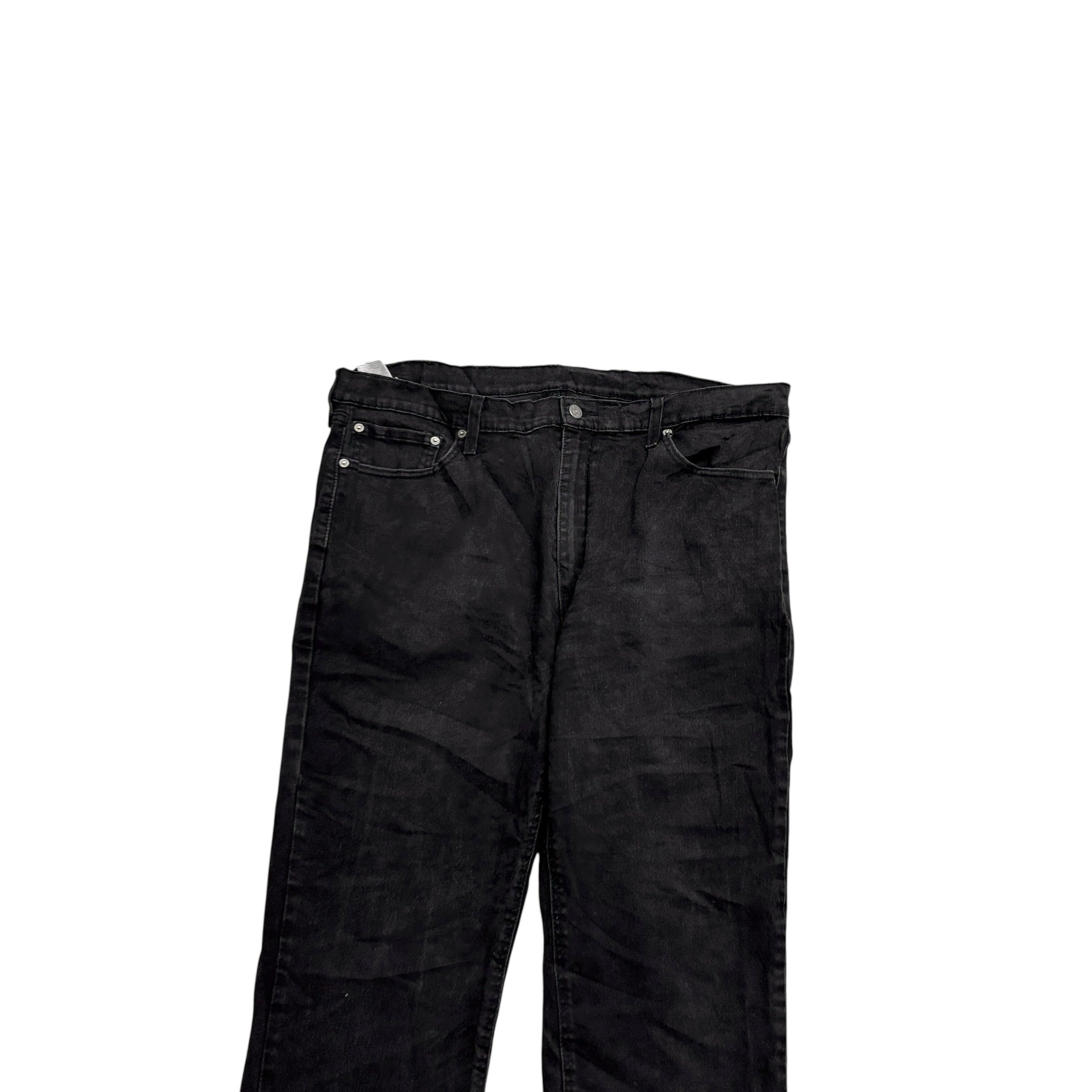 Levis 541 Jeans W40 L32 Mens Black Athletic Tapered Fit Stretch Denim