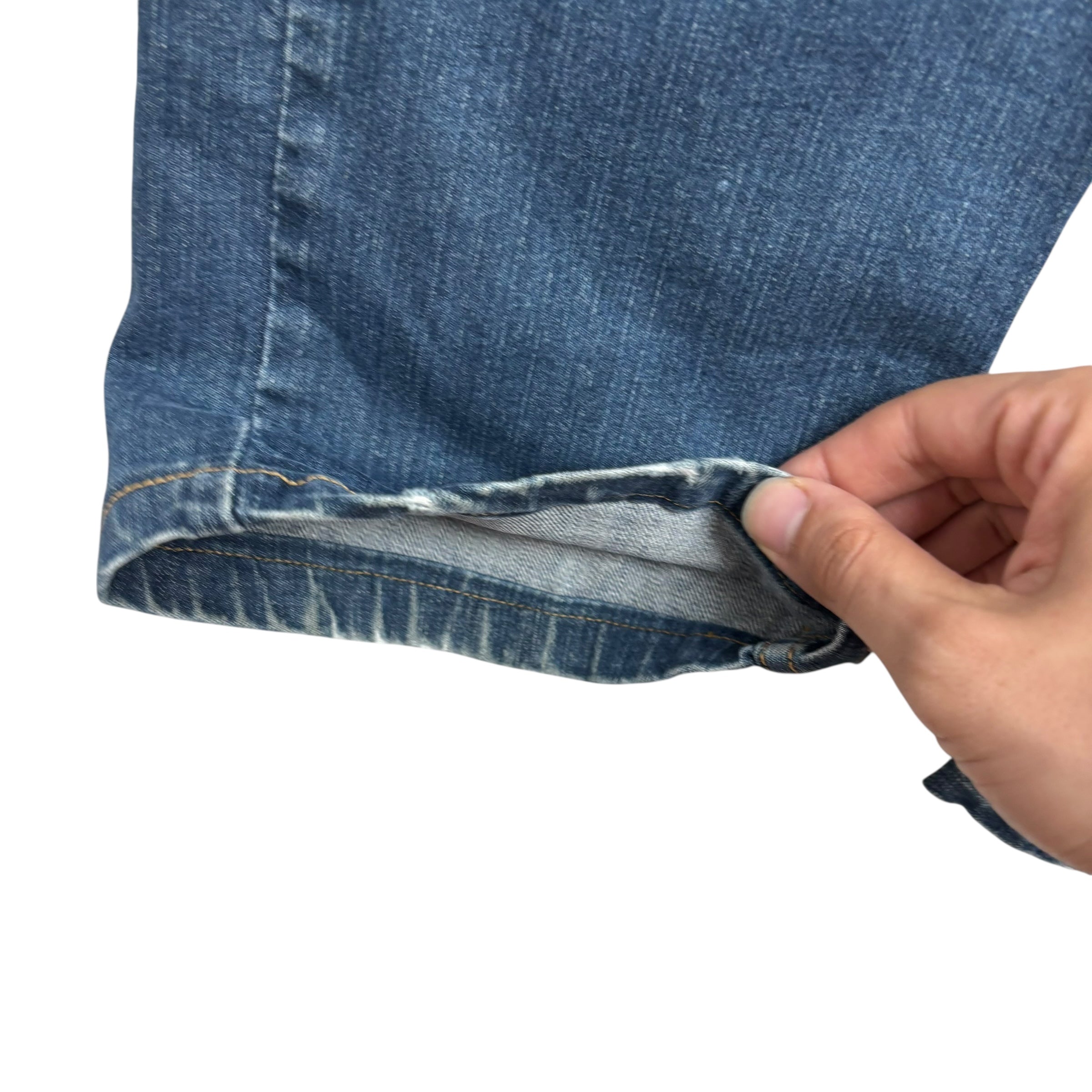 Levis 513 Jeans W32 L28 Mens Dark Blue Slim Straight Fit Stretch Denim