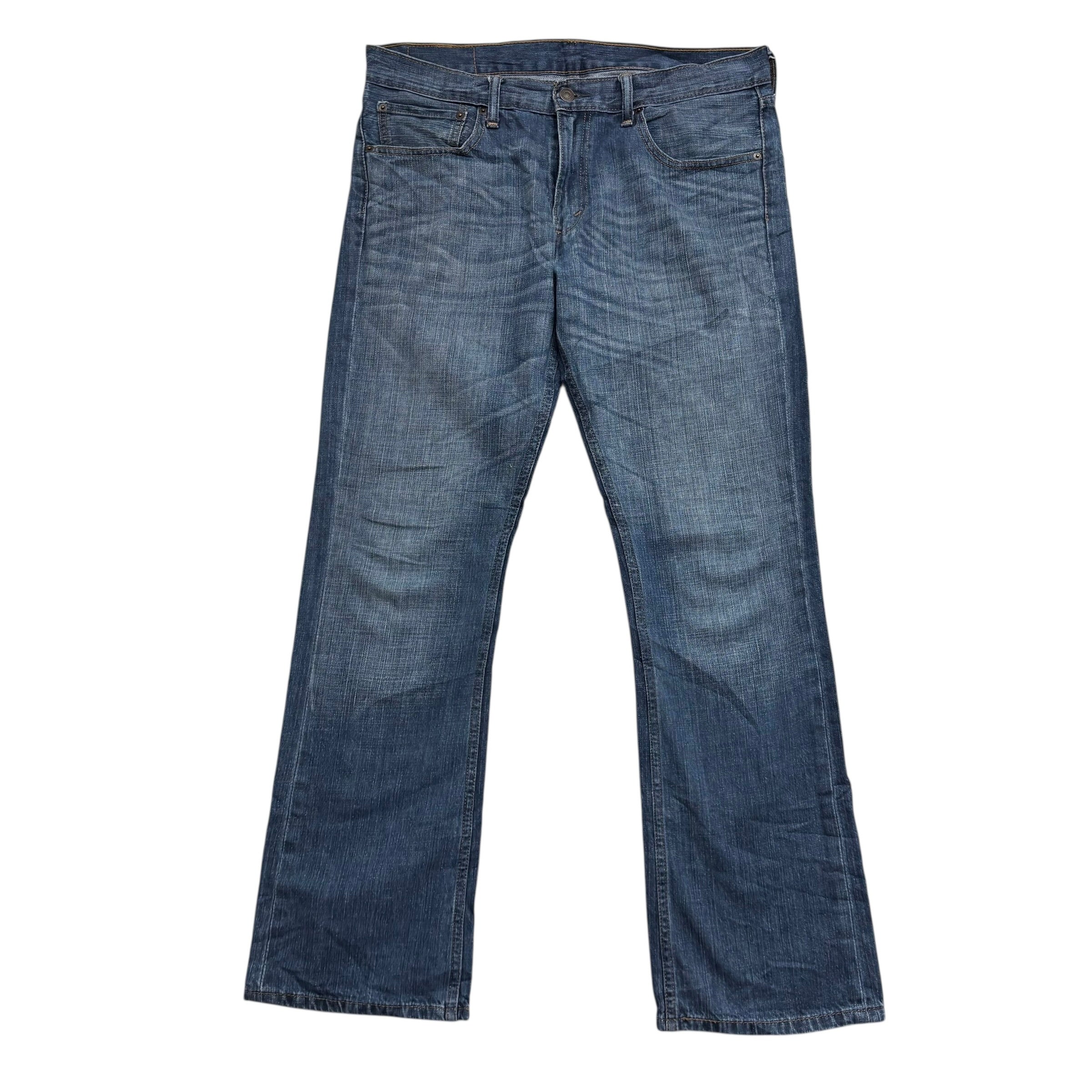 Levis 527 Jeans W34 L32 Mens Mid Blue Slim Bootcut Fit Denim