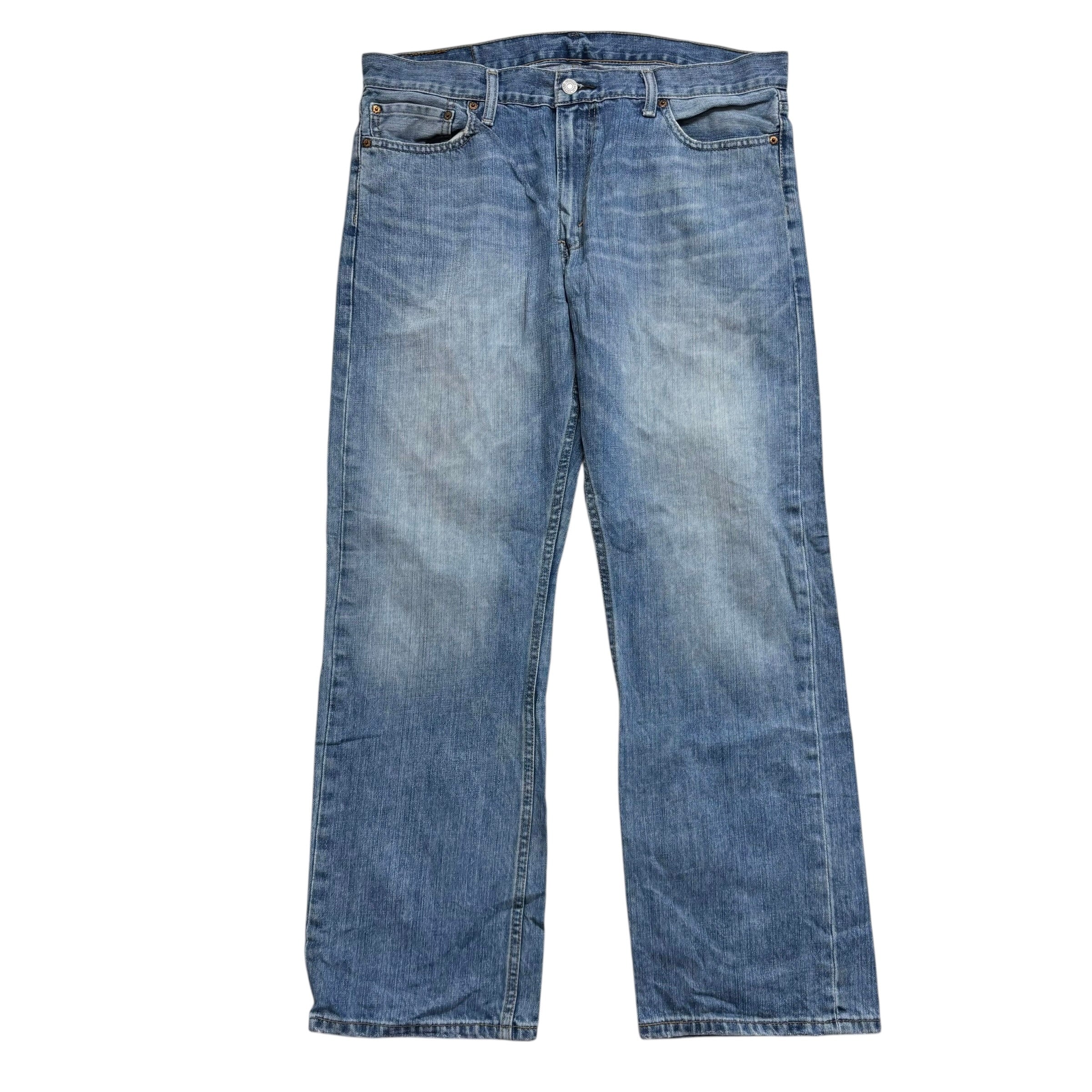 Levis 514 Jeans W36 L30 Mens Mid Blue Baggy Relaxed Straight Fit Denim