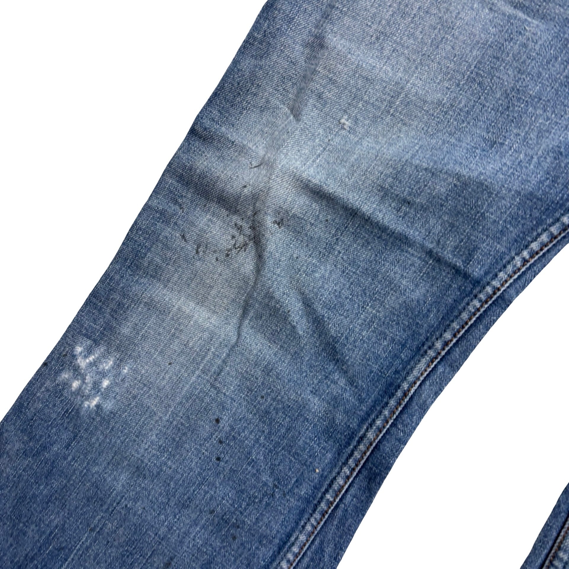 Diesel Zaf Jeans W32 L32 Mens Mid Blue Regular Bootcut Flare Fit Denim (F)