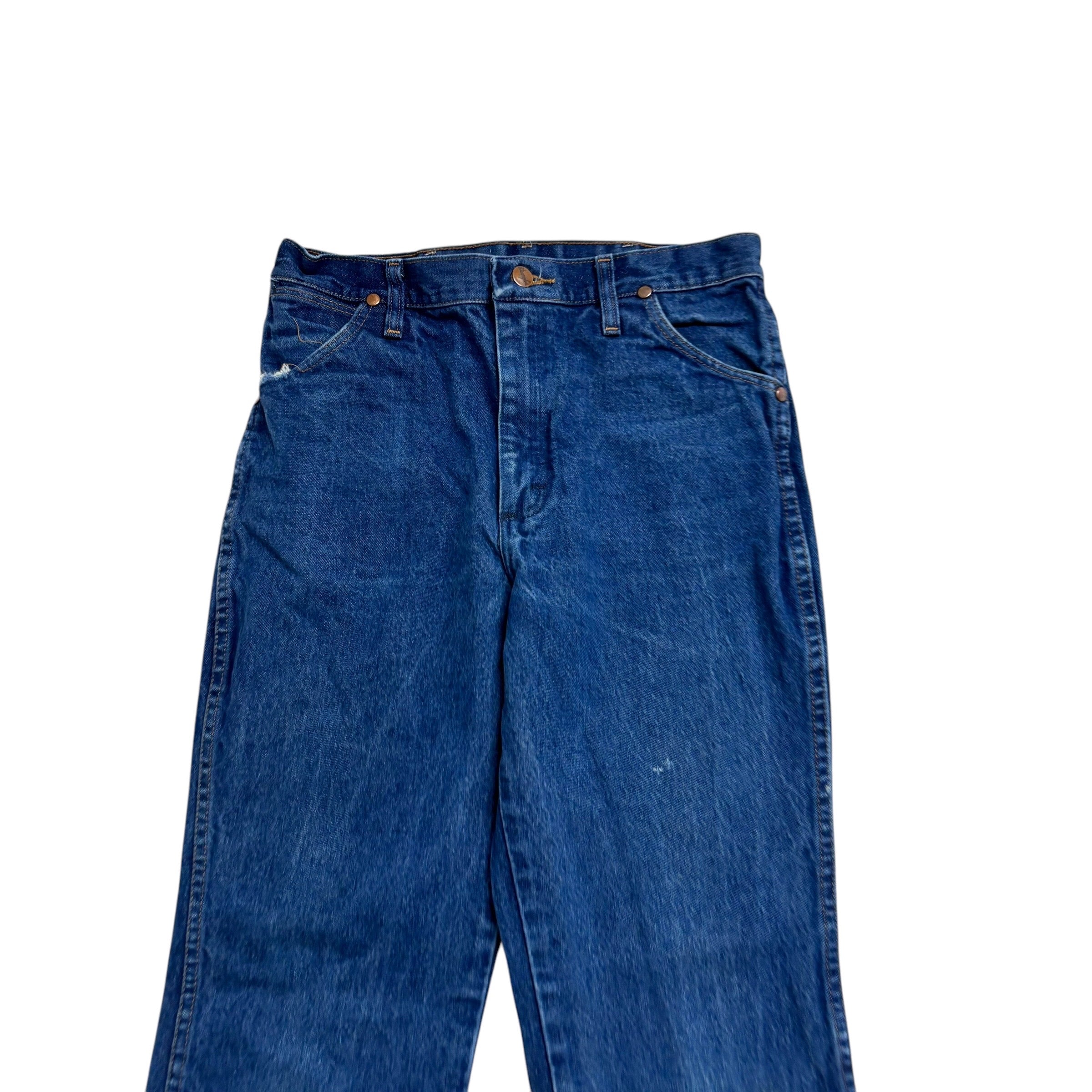 Wrangler Jeans Cowboy Cut W28 L30 Mens Mid Blue 13MWZ Original Fit Denim