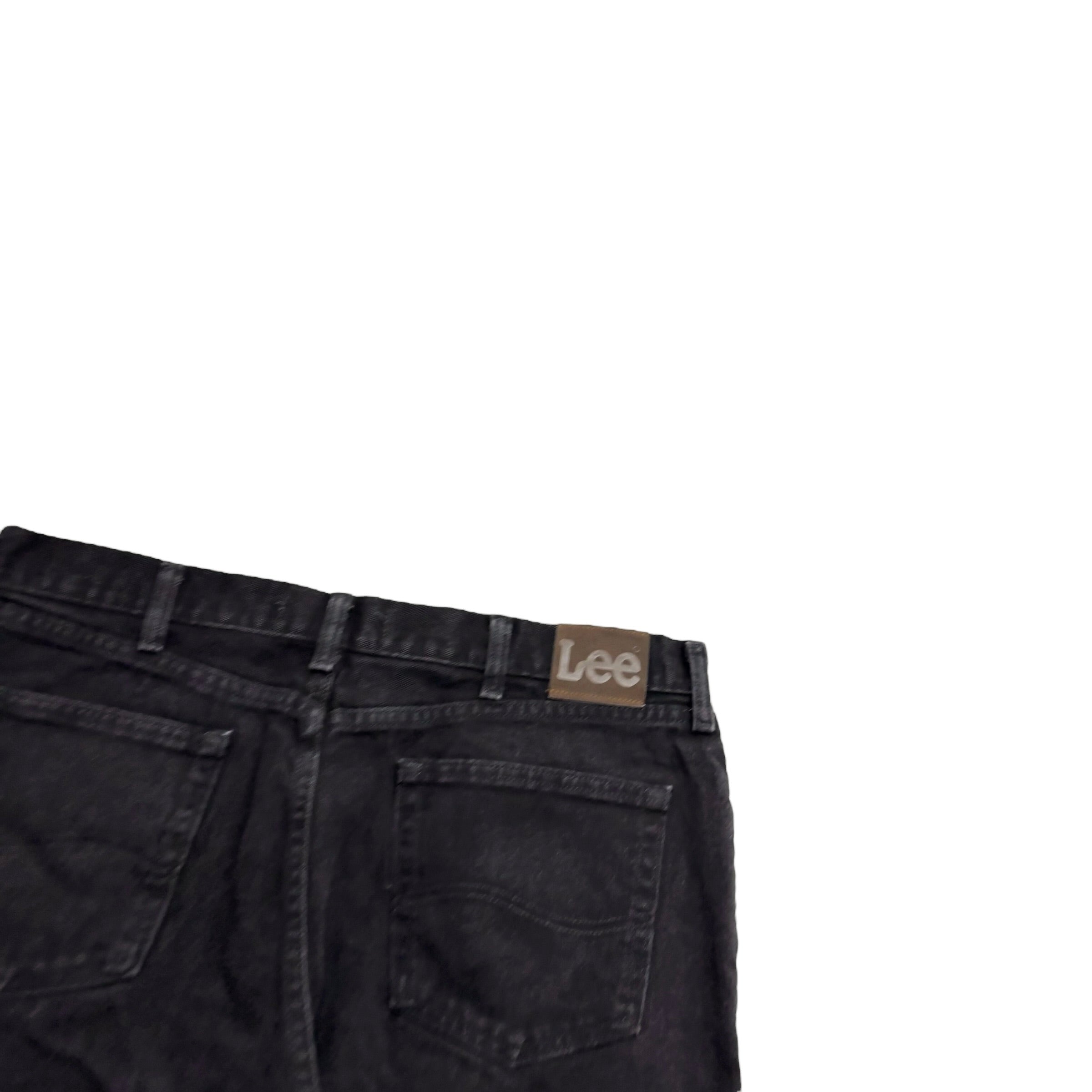 Lee Jeans W38 L30 Mens Black Relaxed Straight Fit Vintage Denim