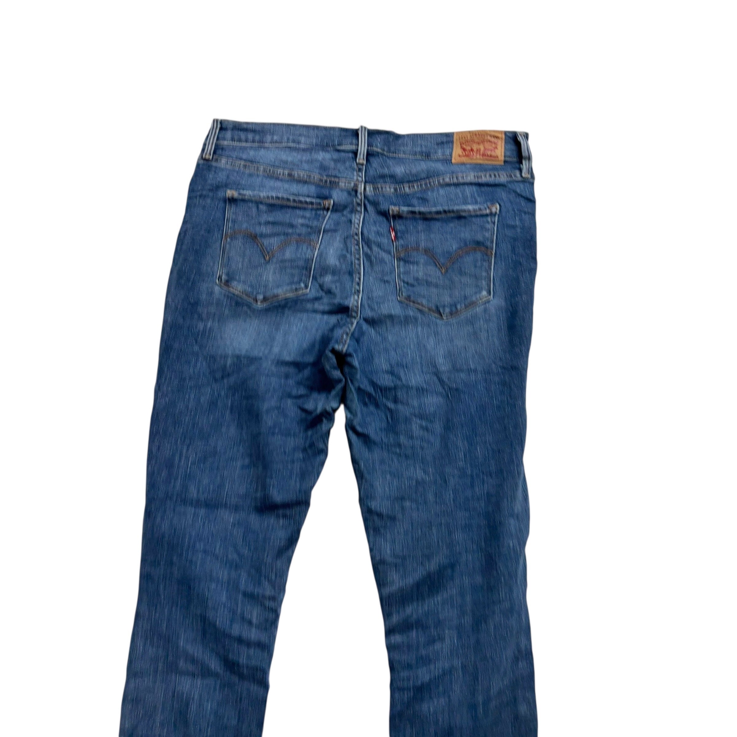 Levis 312 Jeans W31 L32 Womens Shaping Slim Fit Mid Blue Stretch Denim (E)