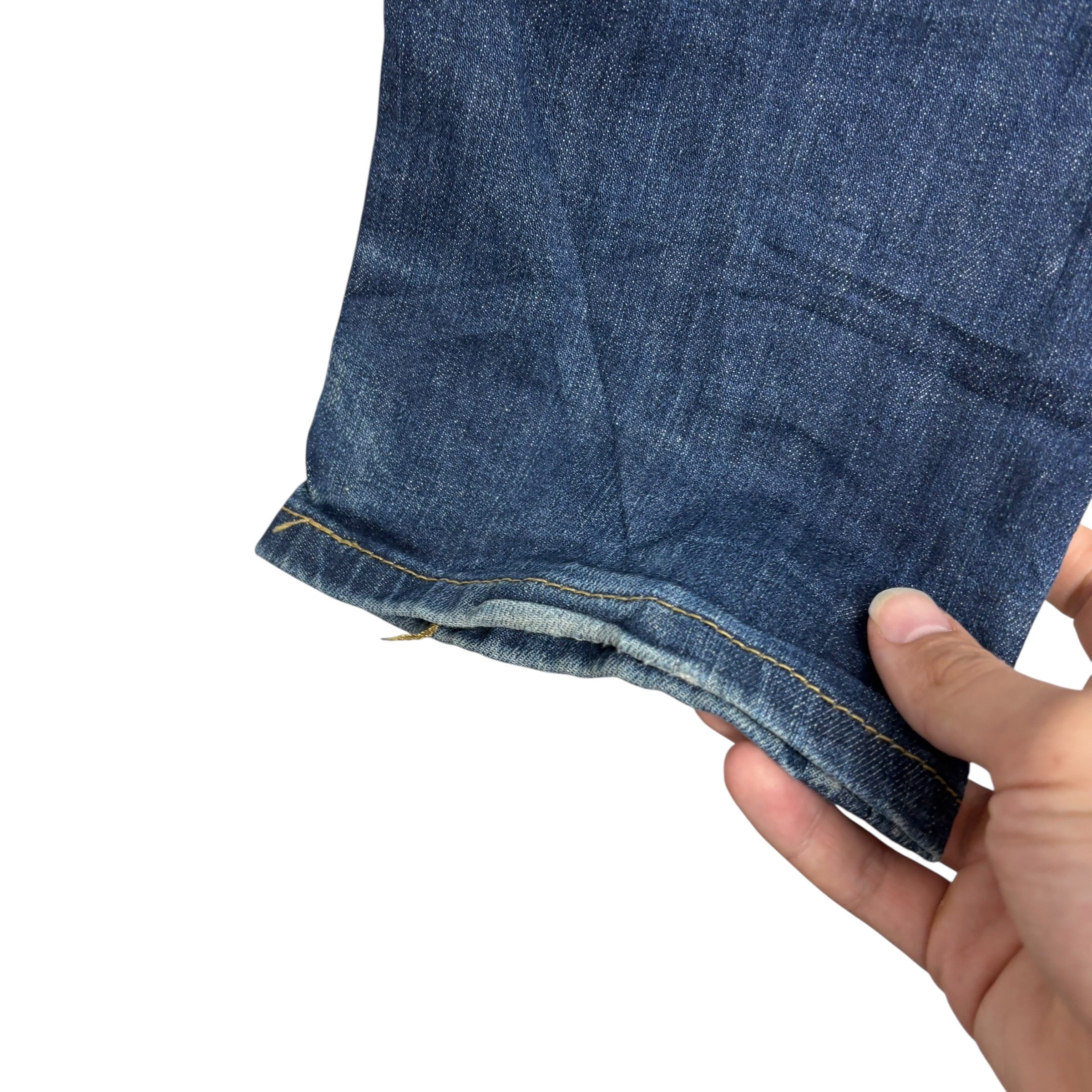 Levis 513 Jeans W30 L32 Mens Dark Blue Slim Straight Fit Stretch Denim