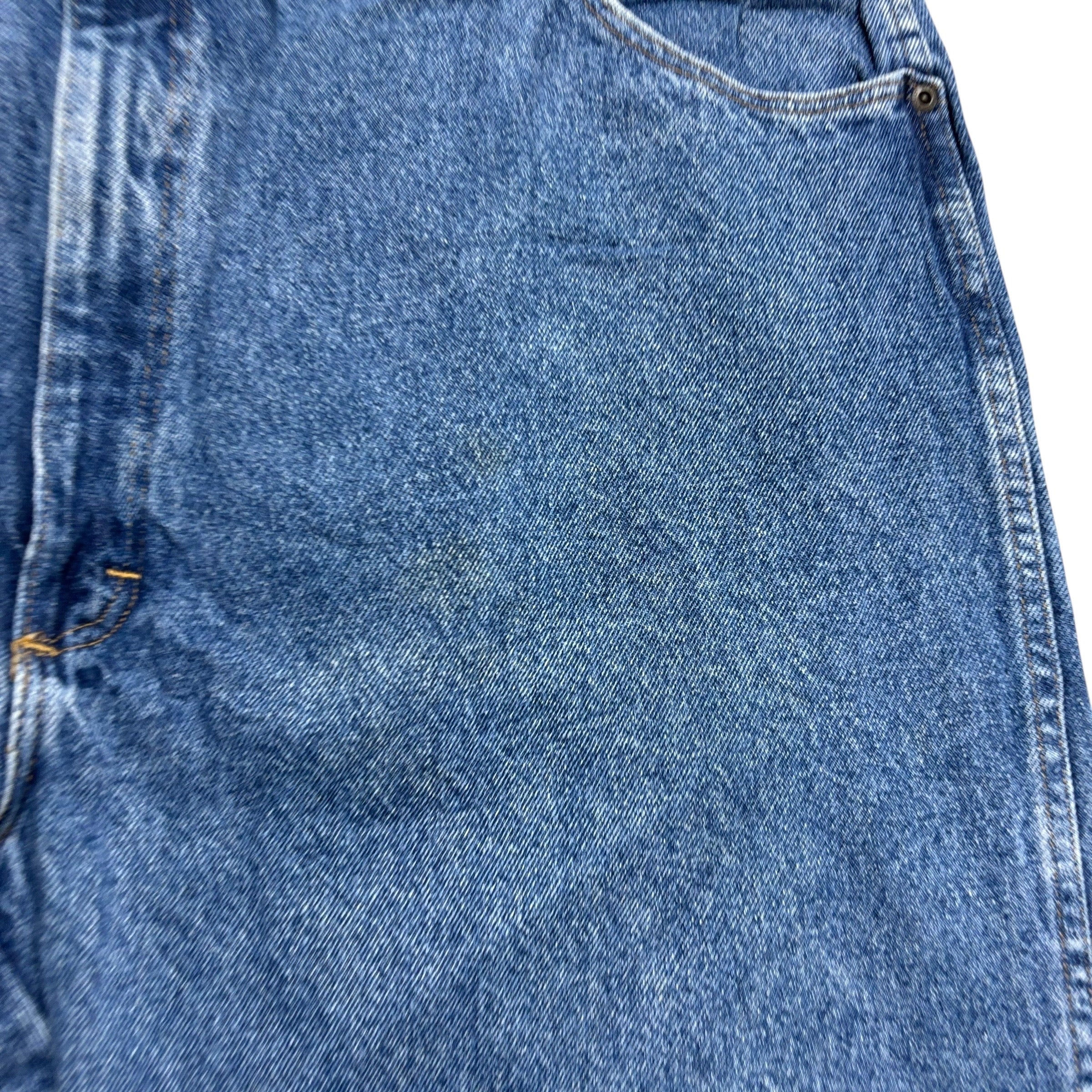 Wrangler Jeans W44 L30 Mens Mid Blue Regular Straight Fit Vintage Denim