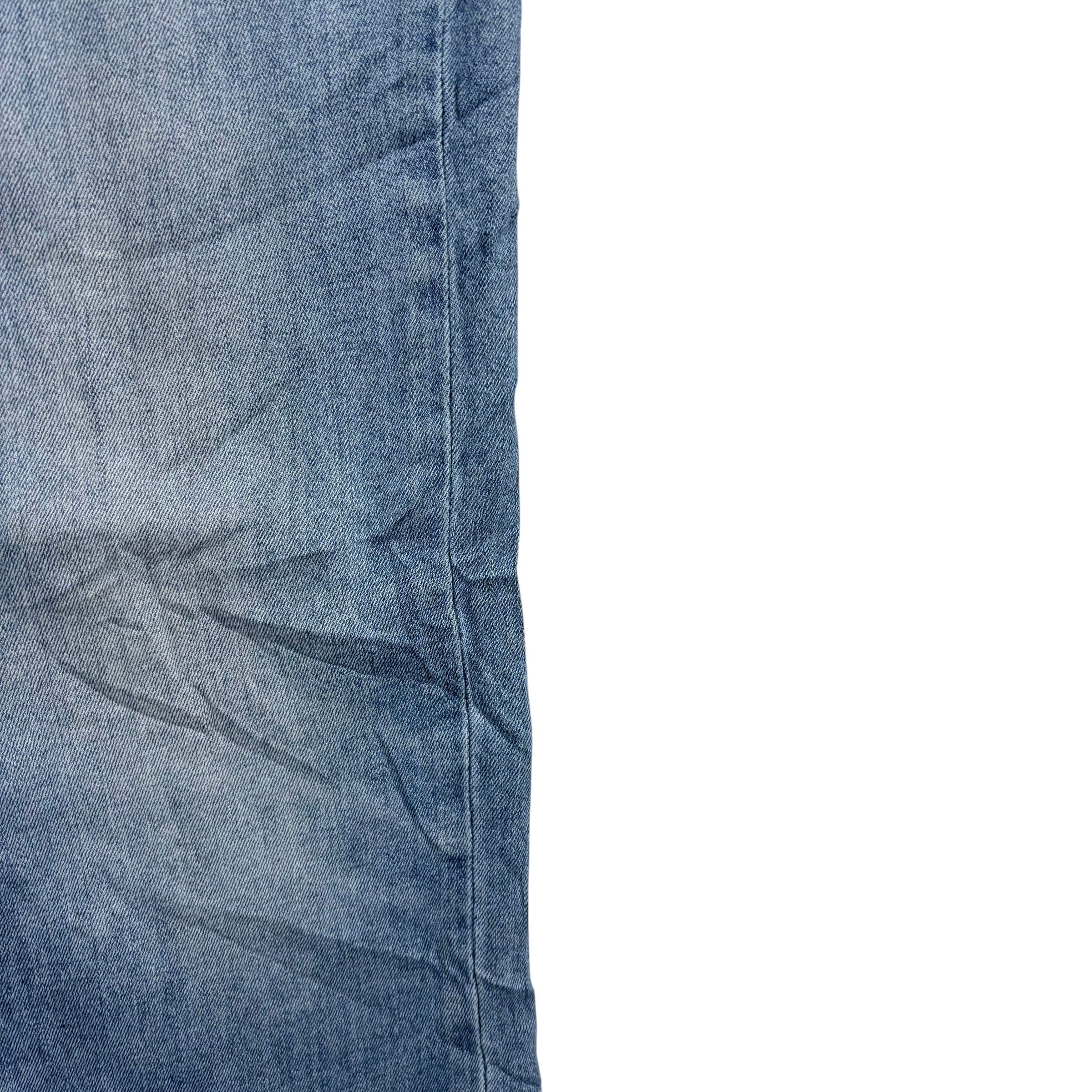 Levis 514 Jeans W34 L32 Mens Navy Blue Regular Straight Fit Stretch Denim