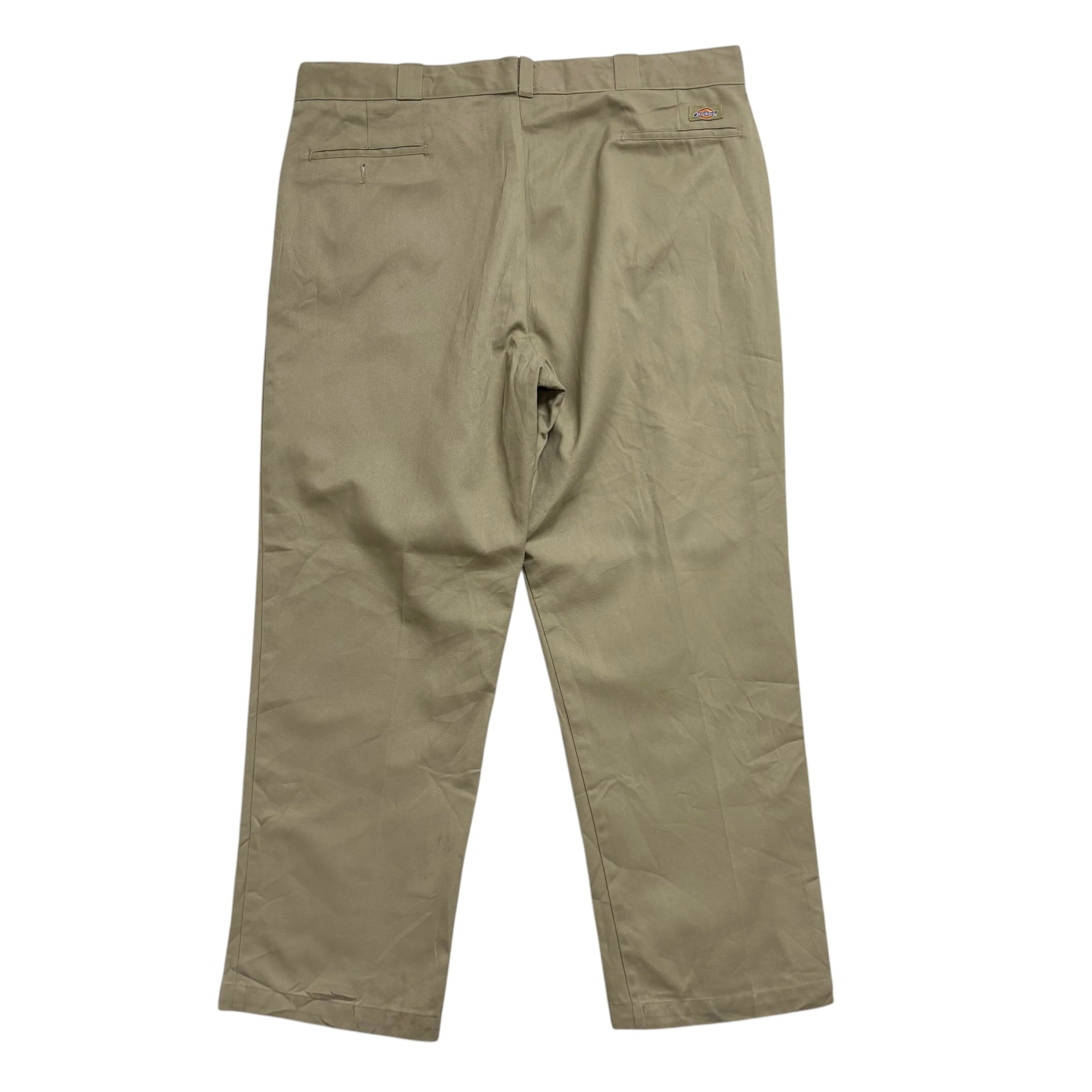 Dickies 874 Trousers W40 L30 Mens Beige Khaki Pants Original Made In USA Vintage