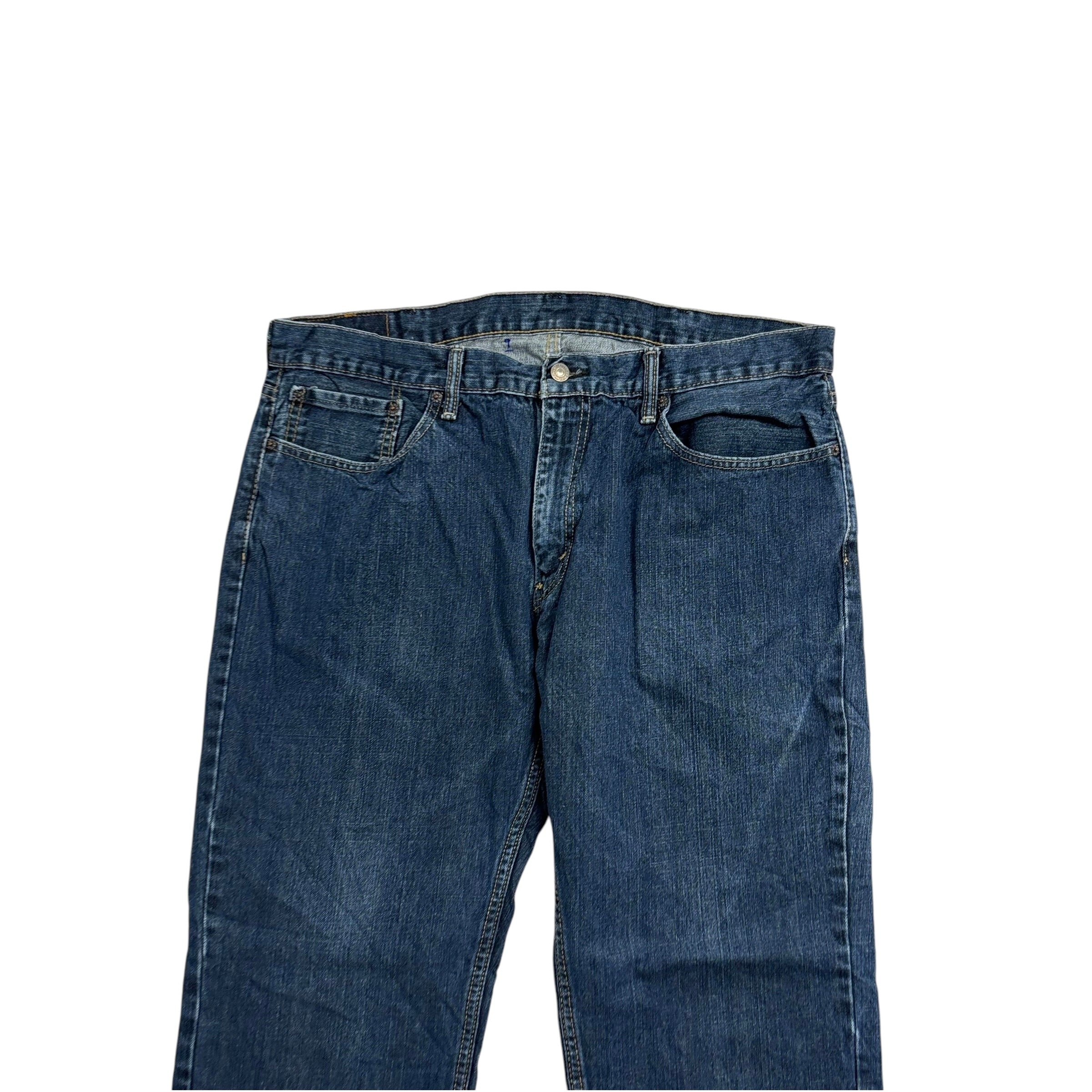 Levis 559 Jeans W38 L30 Mens Dark Blue Baggy Relaxed Straight Fit Denim (E)
