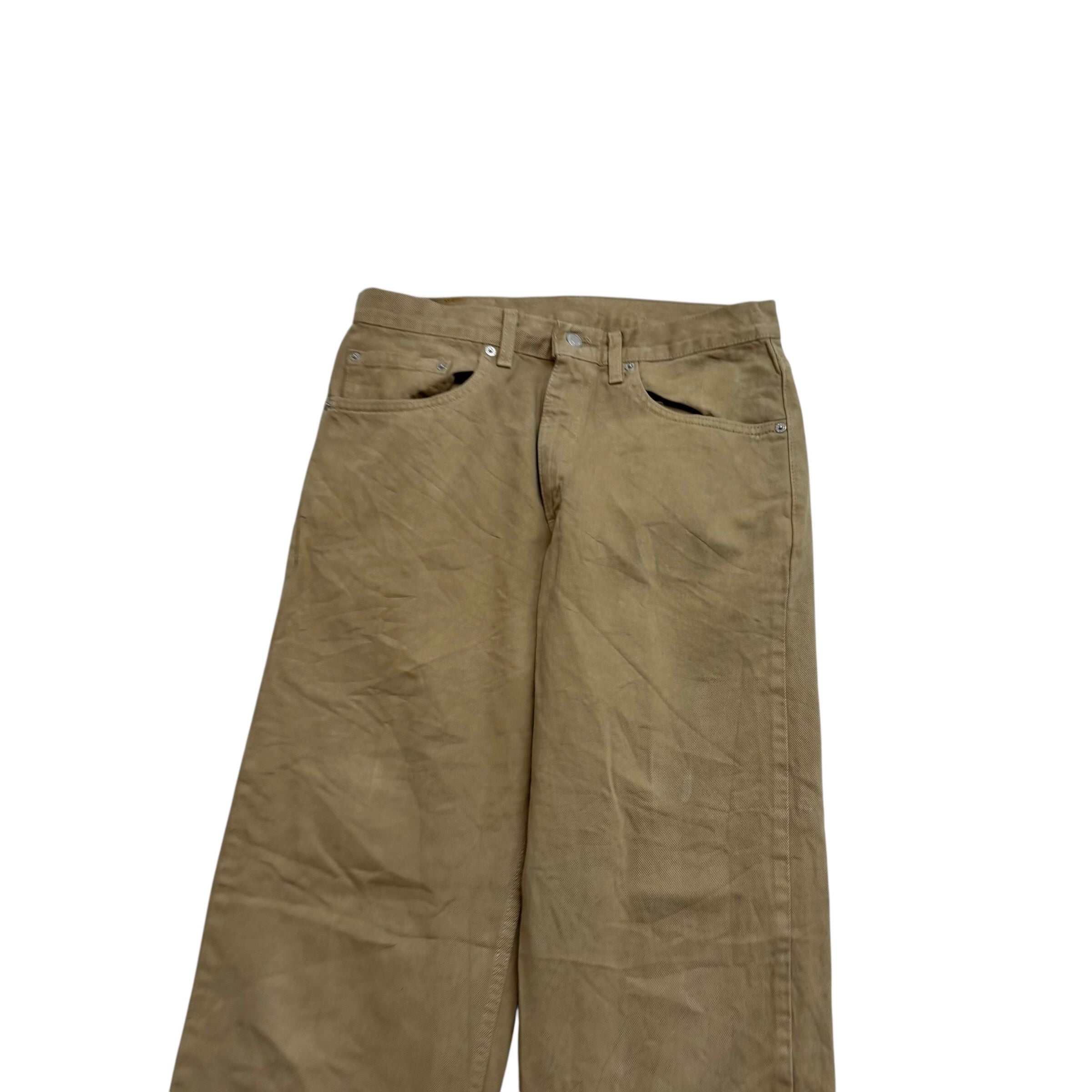 Levis 550 Jeans W32 L35 Mens Beige Relaxed Tapered Vintage Denim (E)