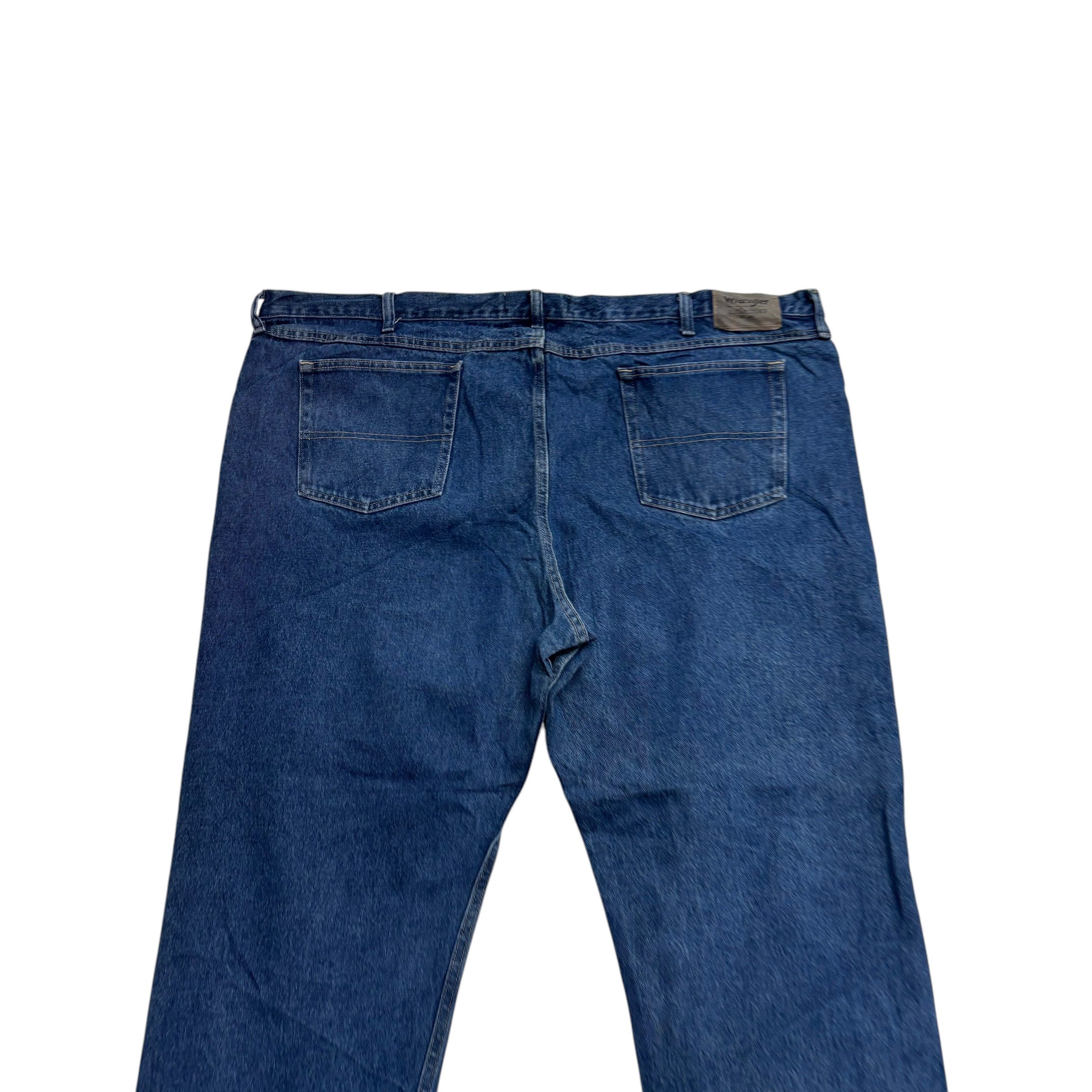 Wrangler Jeans W50 L32 Mens Mid Blue Baggy Relaxed Straight Fit Denim (E)