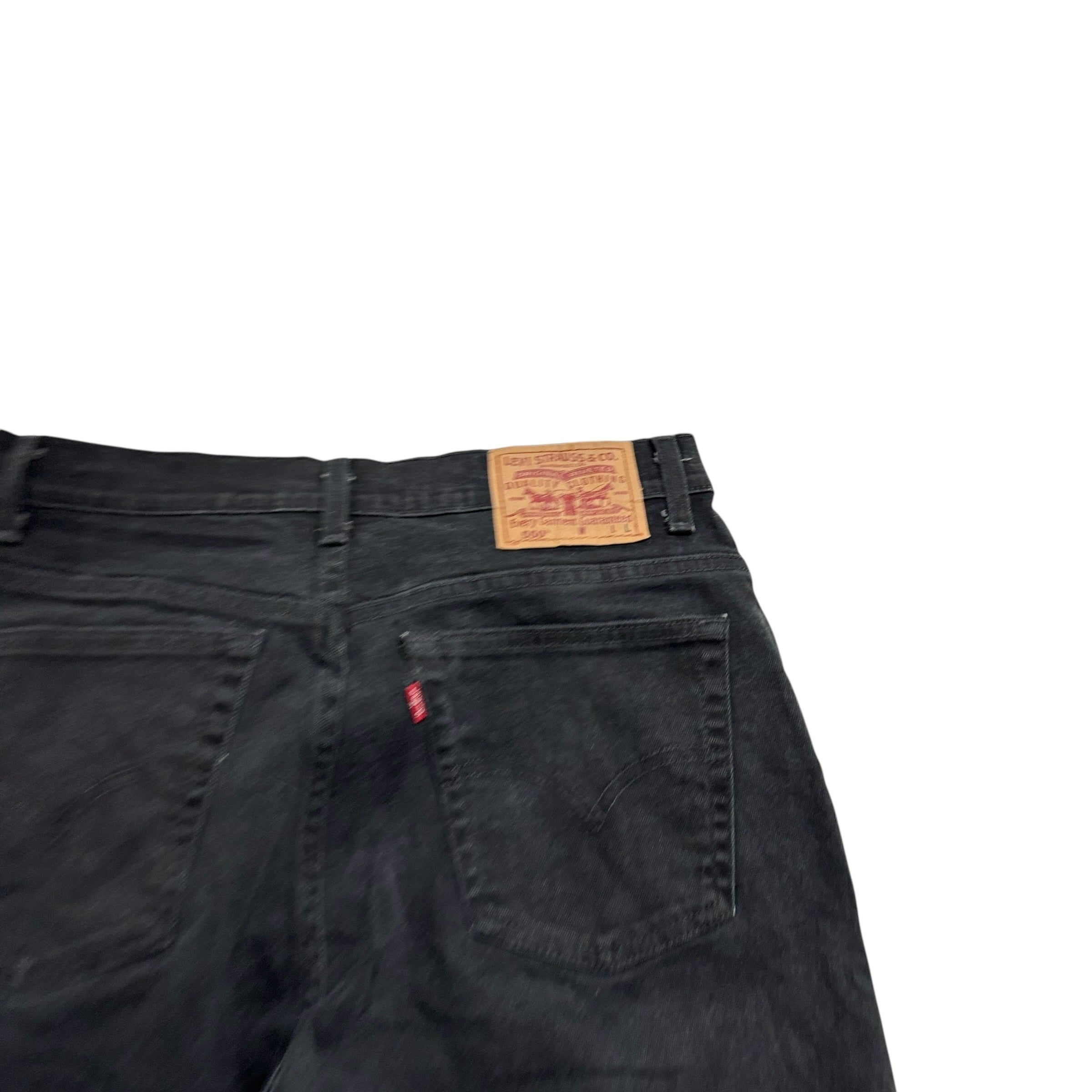 Levis 550 Jeans W30 L34 Womens Black Relaxed Tapered Fit Vintage Stretch