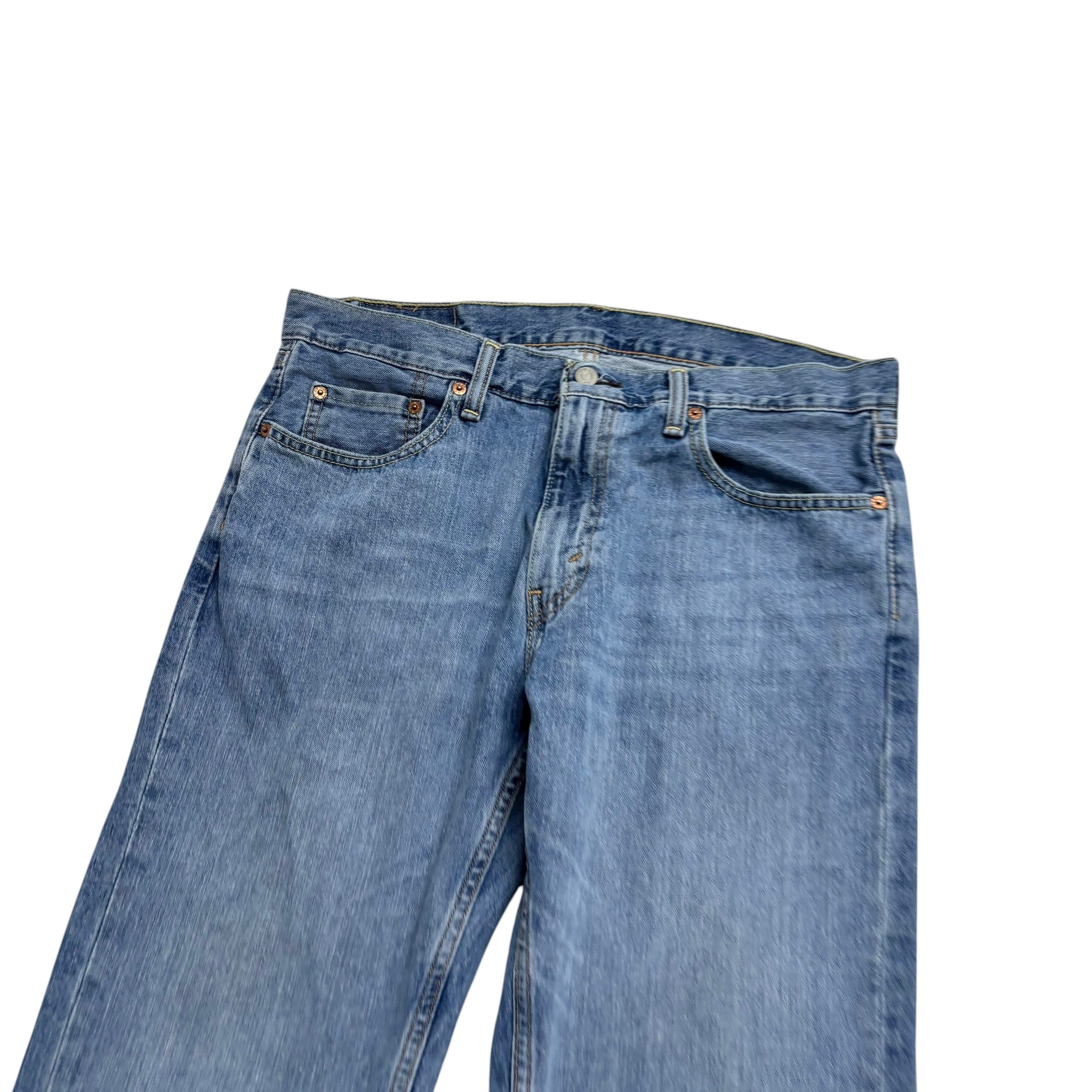 Levis 559 Jeans W34 L30 Mens Light Blue Baggy Relaxed Straight Fit Denim